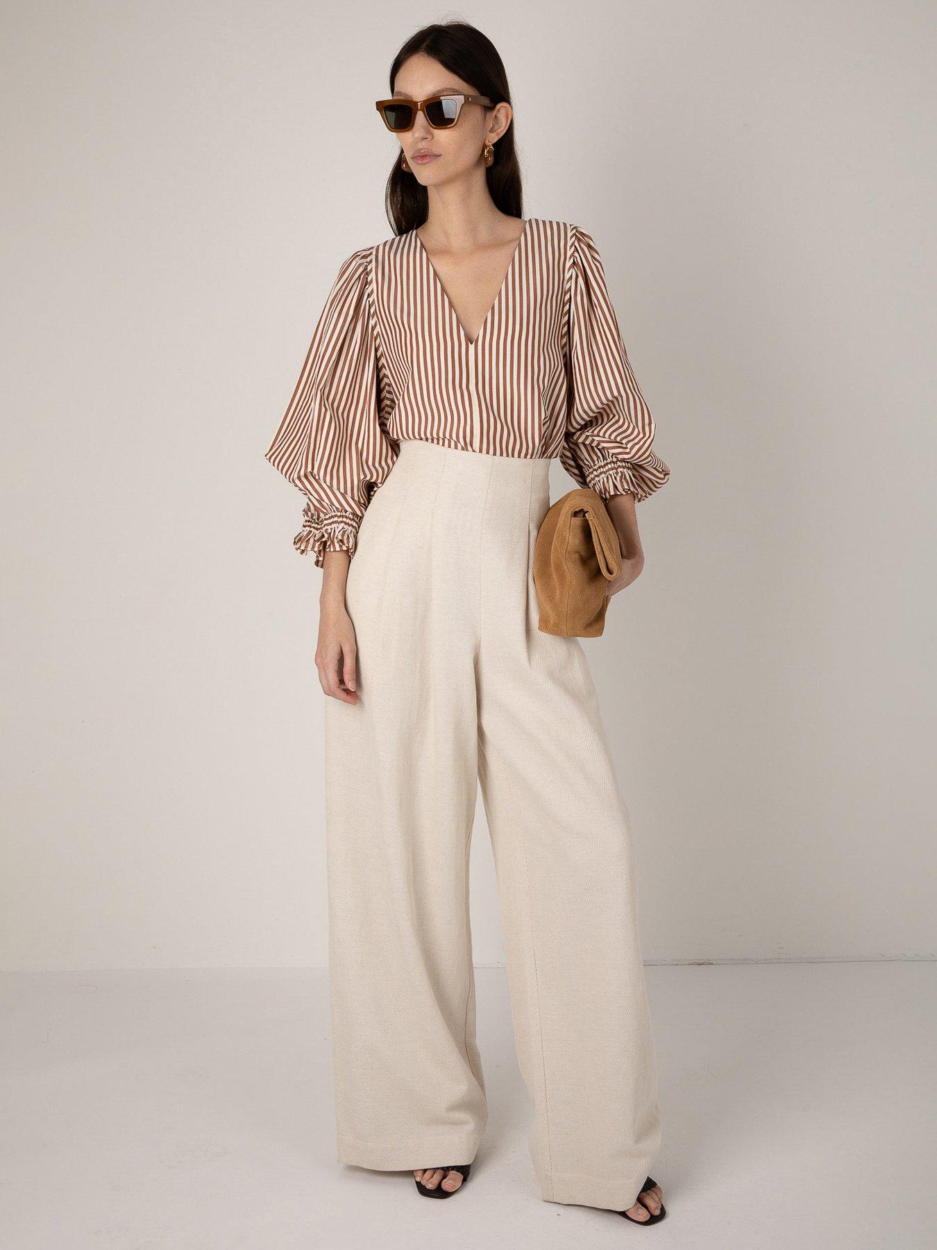 Image 1 of 5 of Vi.ve.re Nellie Trouser - Cream
