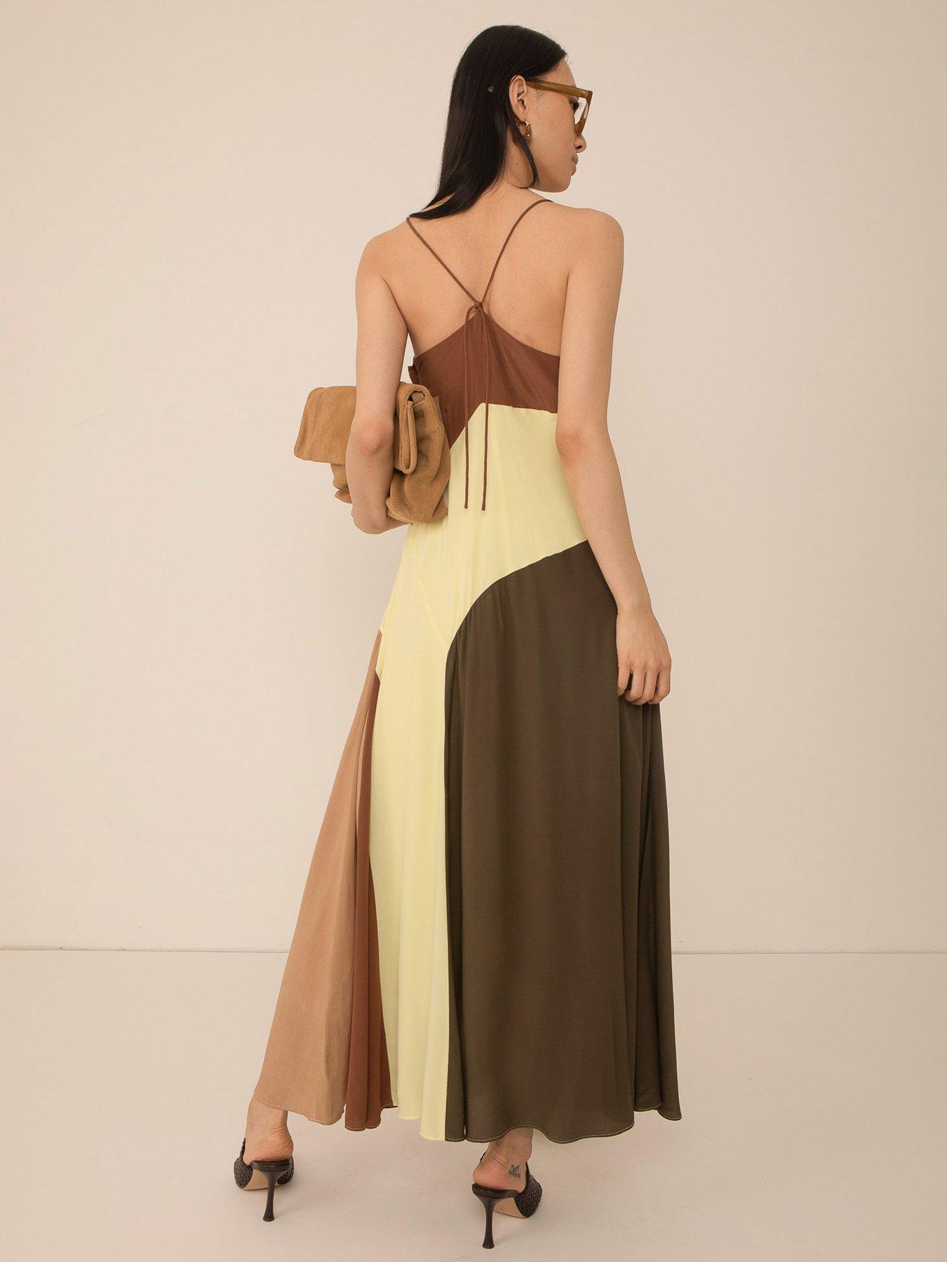 Image 2 of 4 of Vi.ve.re Gisela Colour Block Dress - Multi