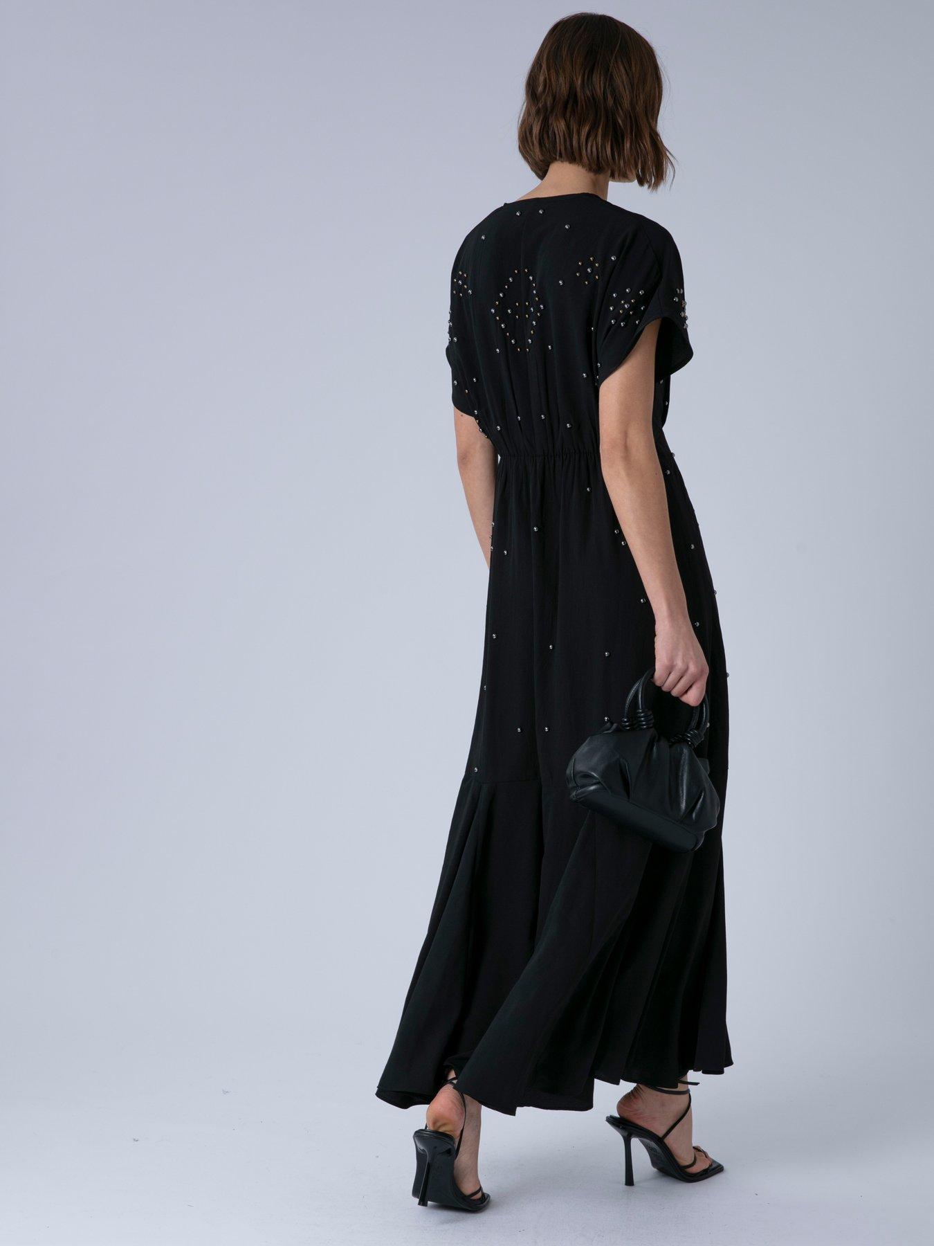 Image 2 of 7 of Religion Sarah Maxi Boho Occasion Dress - Black