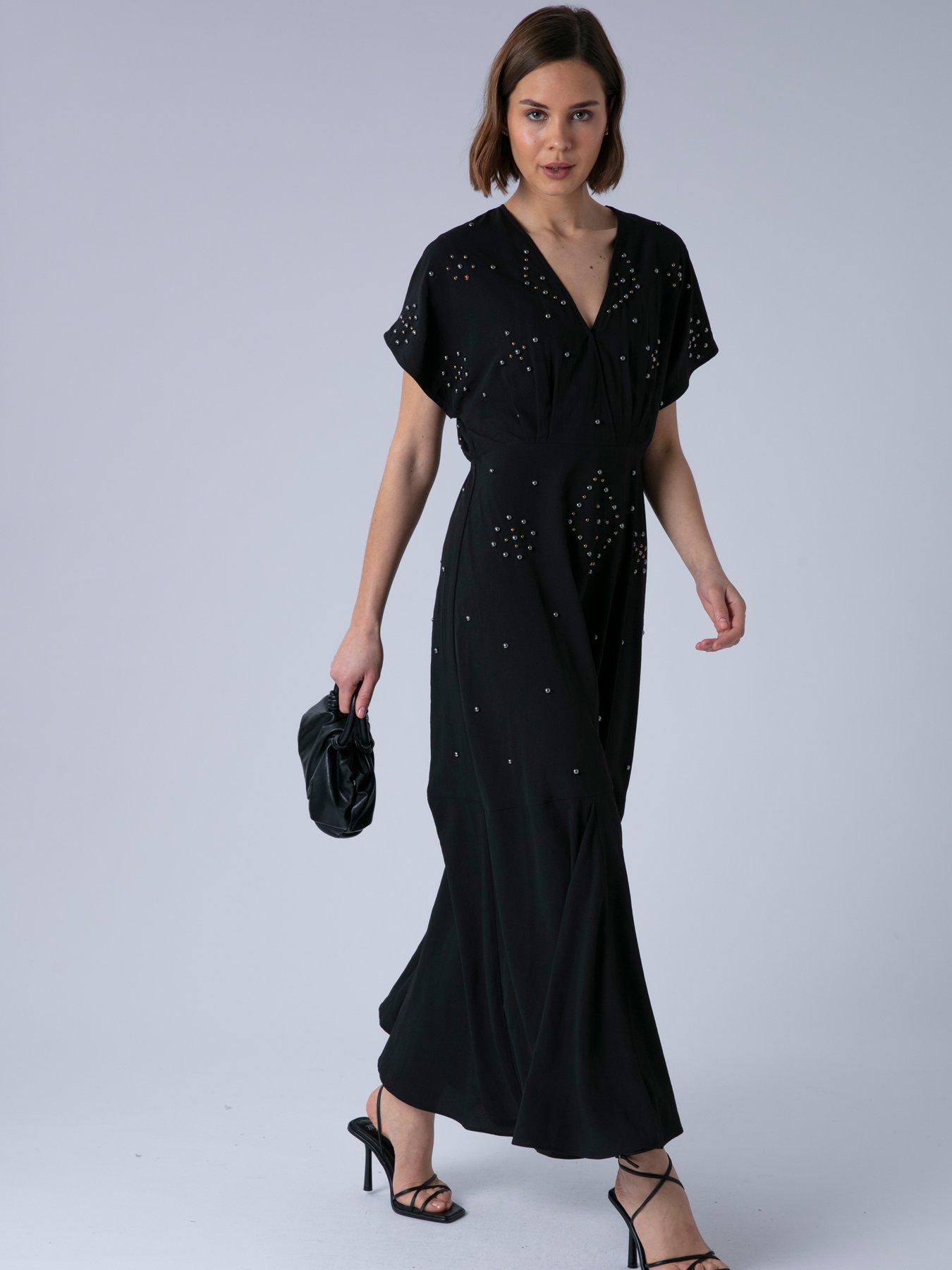 Image 3 of 7 of Religion Sarah Maxi Boho Occasion Dress - Black