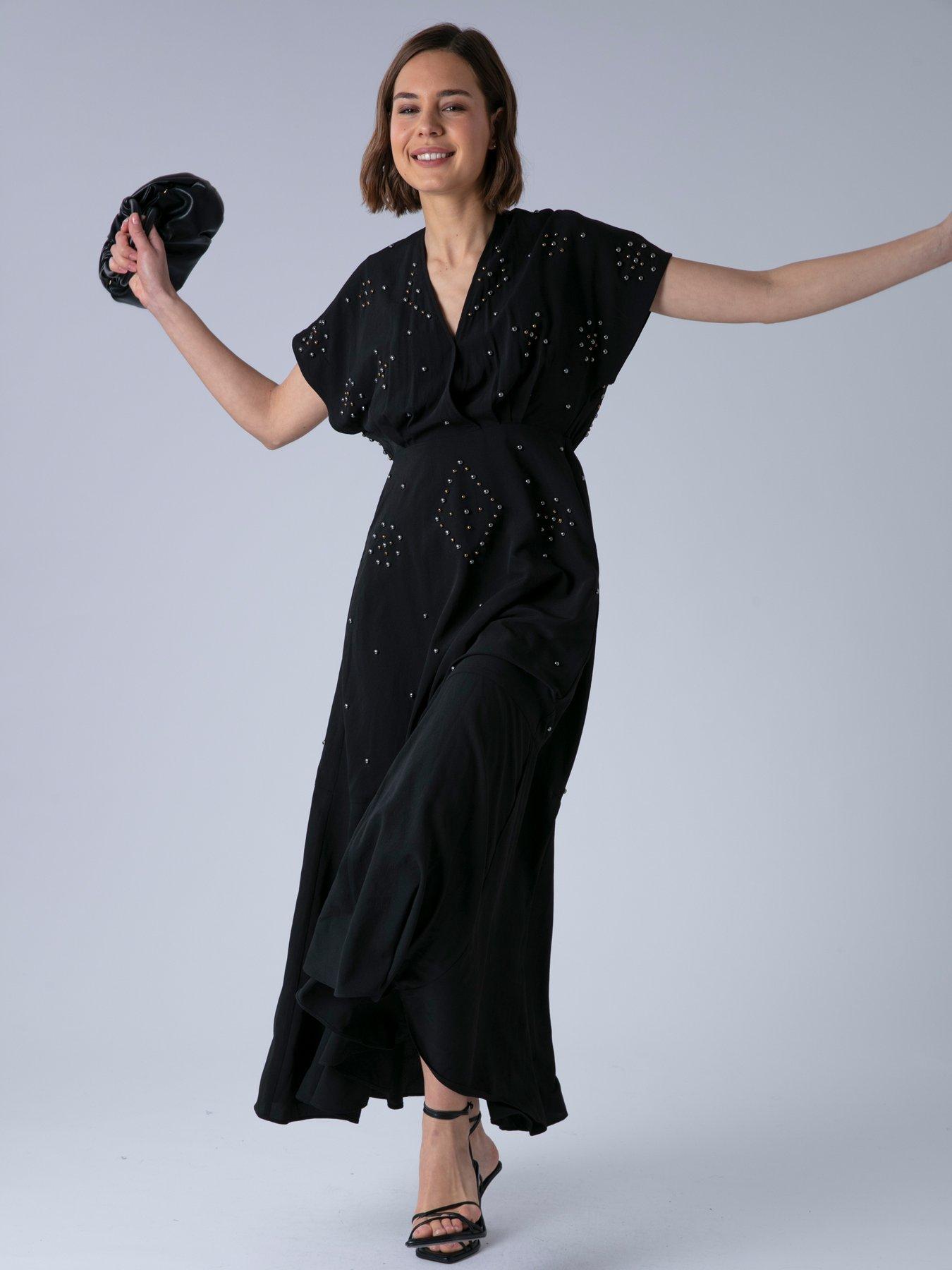 Image 5 of 7 of Religion Sarah Maxi Boho Occasion Dress - Black