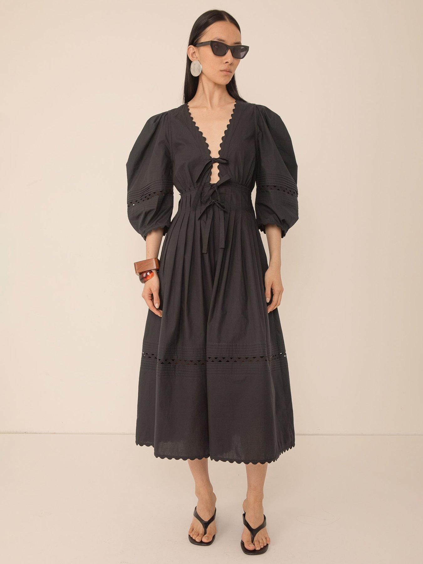 Vi.ve.re Pilar Pleat Dress