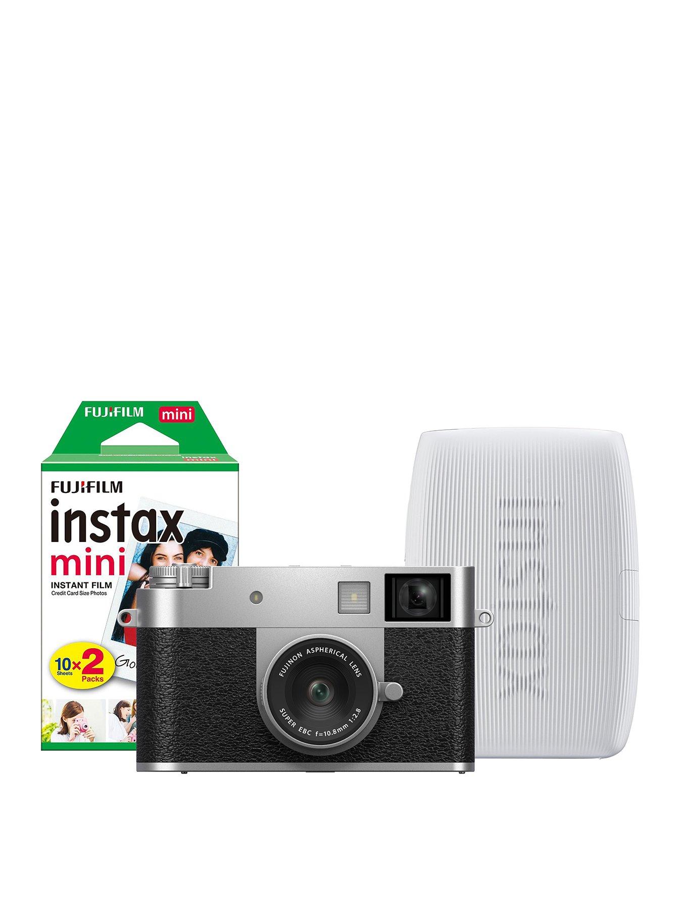 Fujifilm X-HF1 Silver Digital Camera Bundle with Instax Mini Link 3 White + 20 Shot Film