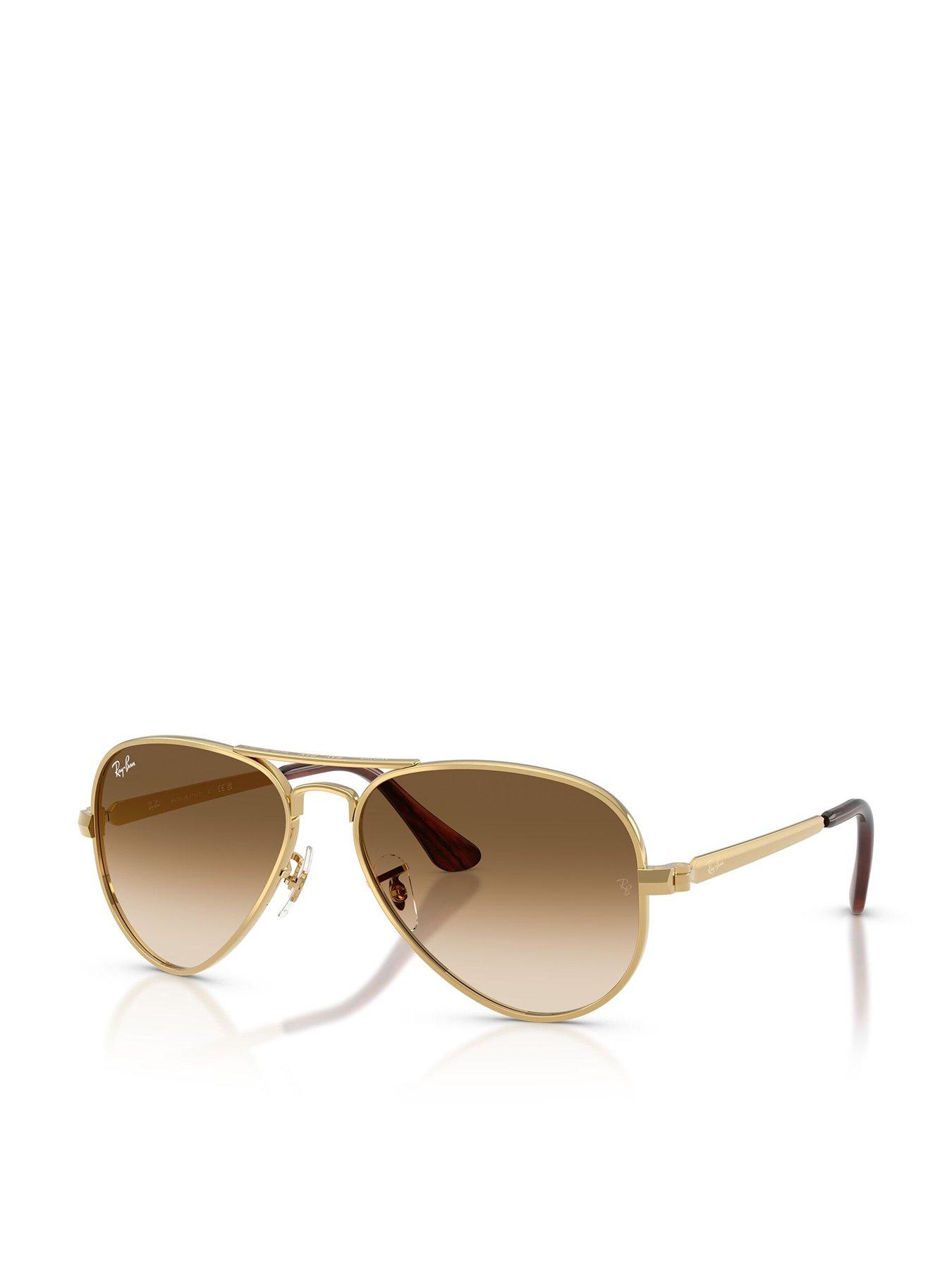 Image 1 of 5 of Ray-Ban Ray Ban Aviator Max Pilot Sunglasses - Gold