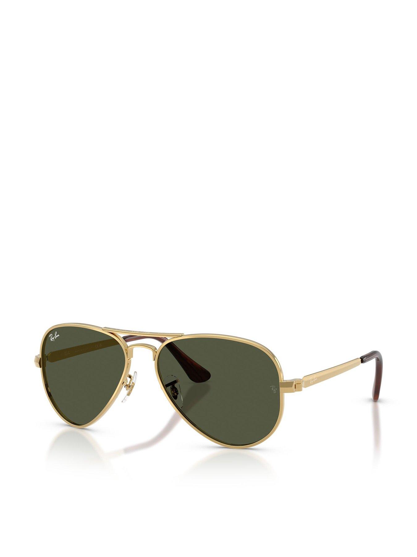 Image 1 of 5 of Ray-Ban Ray Ban Aviator Max Pilot Sunglasses - Gold