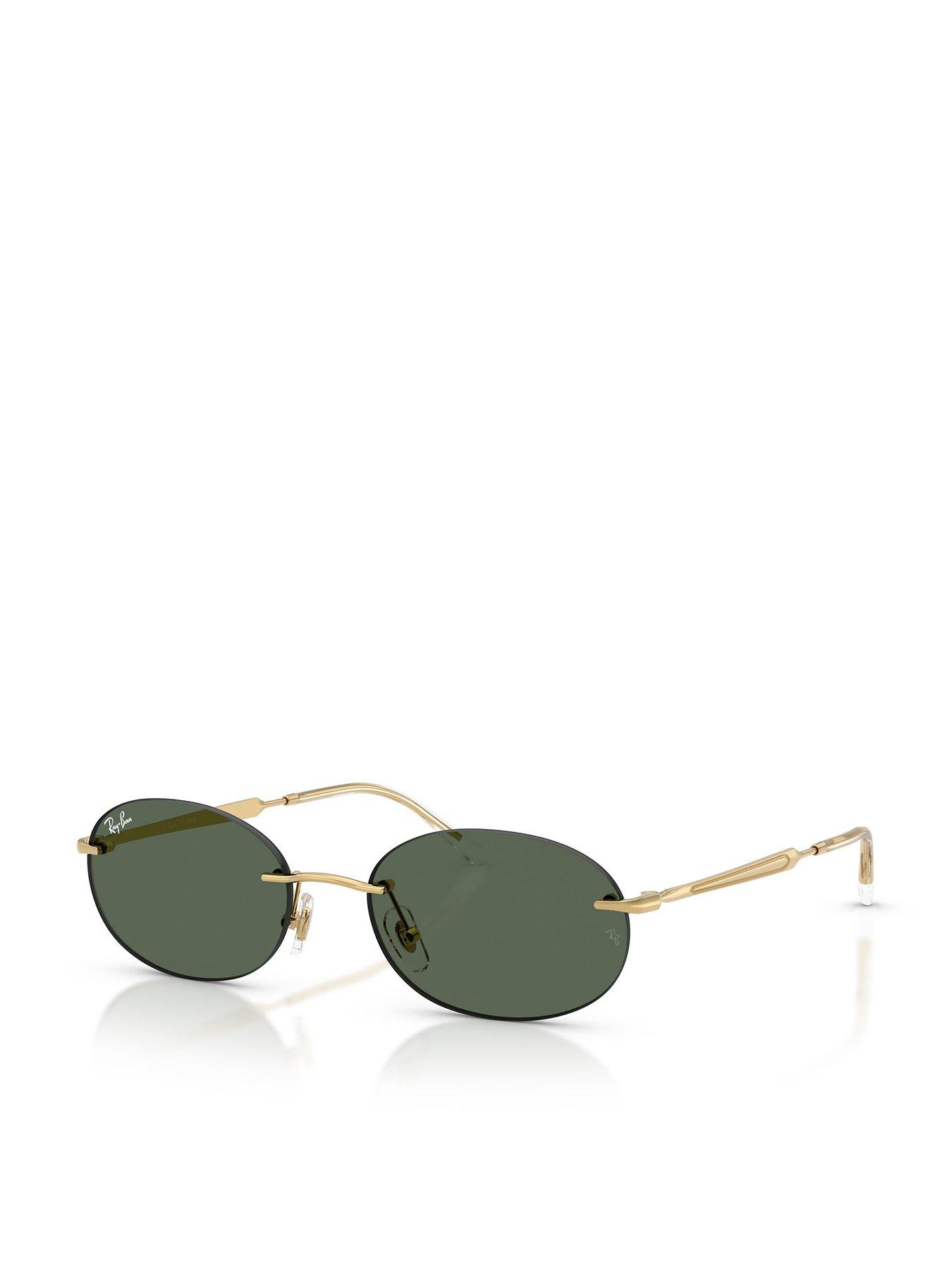 Ray-Ban Ray Ban 0Rb3767 Oval Sunglasses - Gold