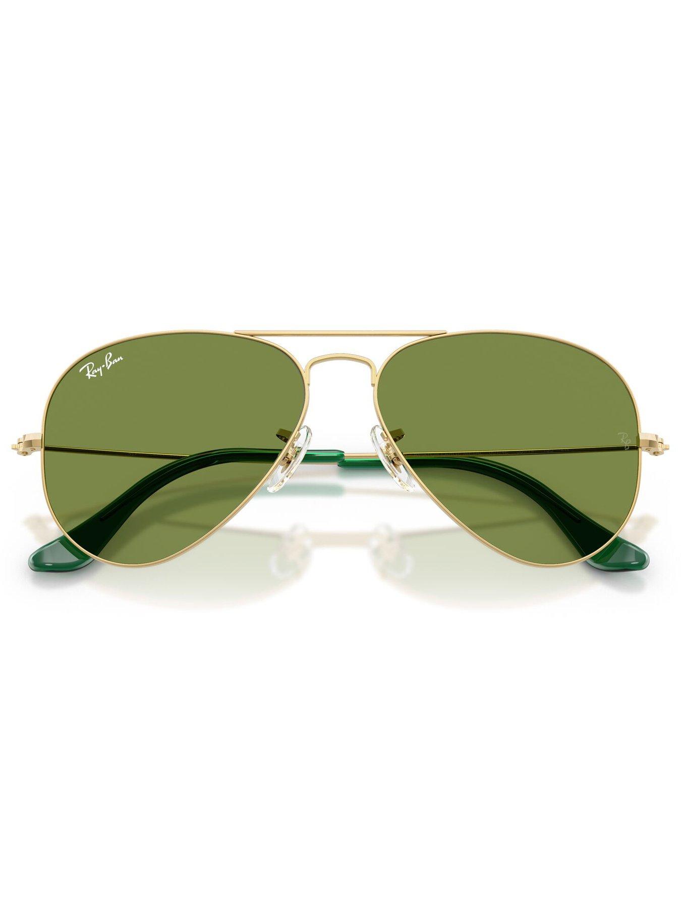 Image 4 of 5 of Ray-Ban Ray Ban Aviator Large Metal Pilot Sunglasses - Gold