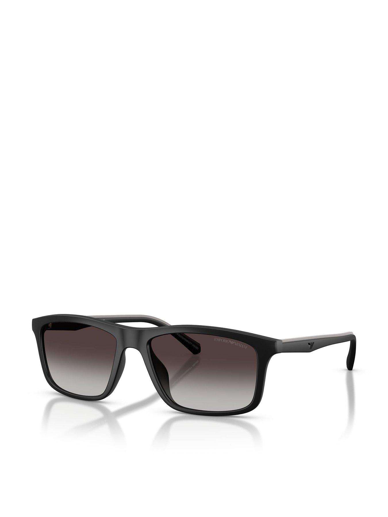 Image 1 of 5 of Emporio Armani Pillow Sunglasses - Black
