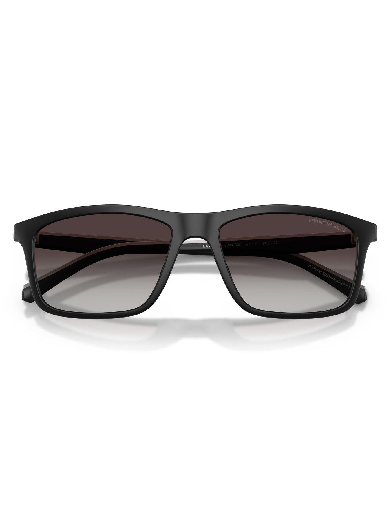 Image 4 of 5 of Emporio Armani Pillow Sunglasses - Black