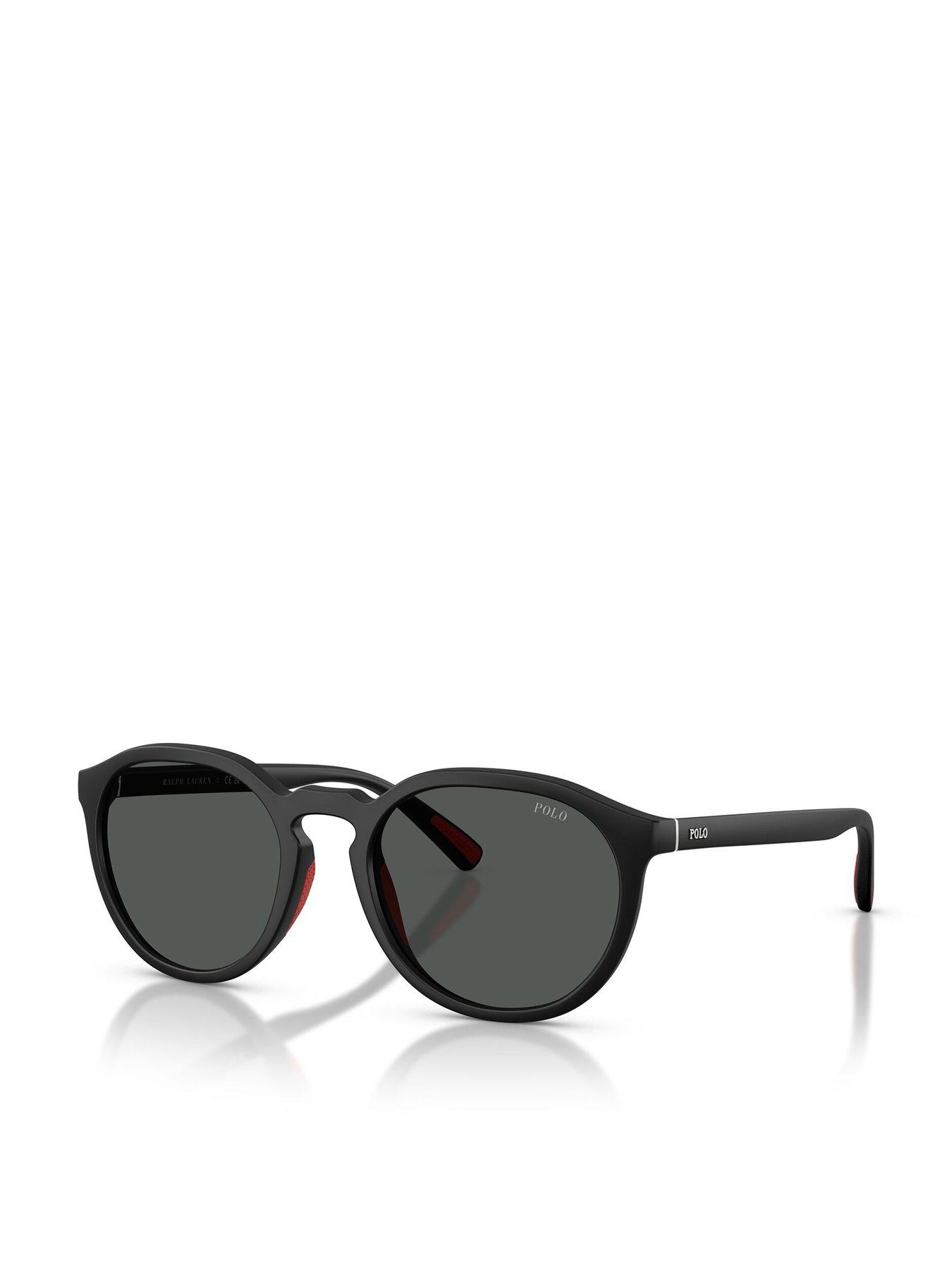 Image 1 of 5 of Polo Ralph Lauren 0Ph4232U Round Sunglasses - Black