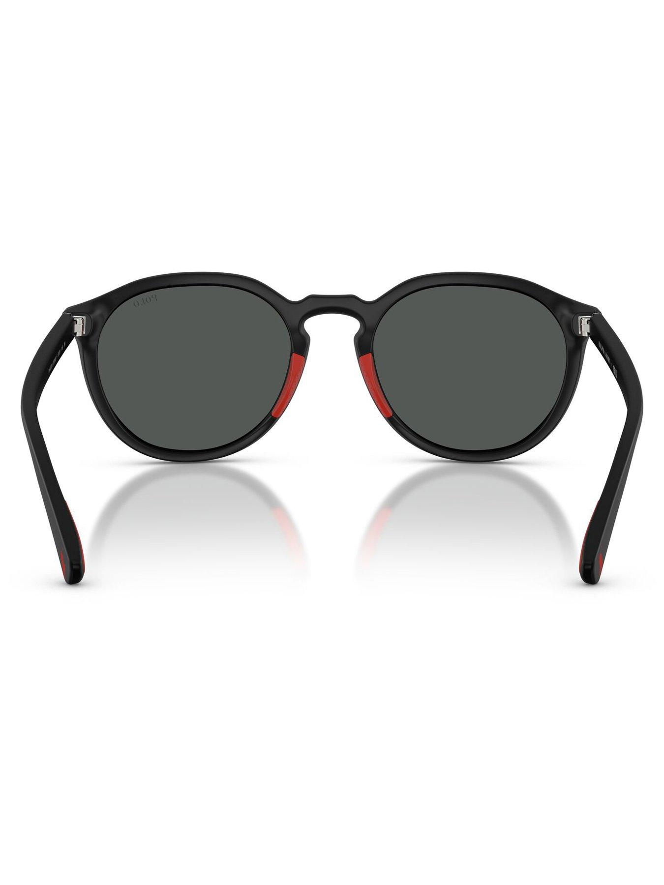 Image 3 of 5 of Polo Ralph Lauren 0Ph4232U Round Sunglasses - Black