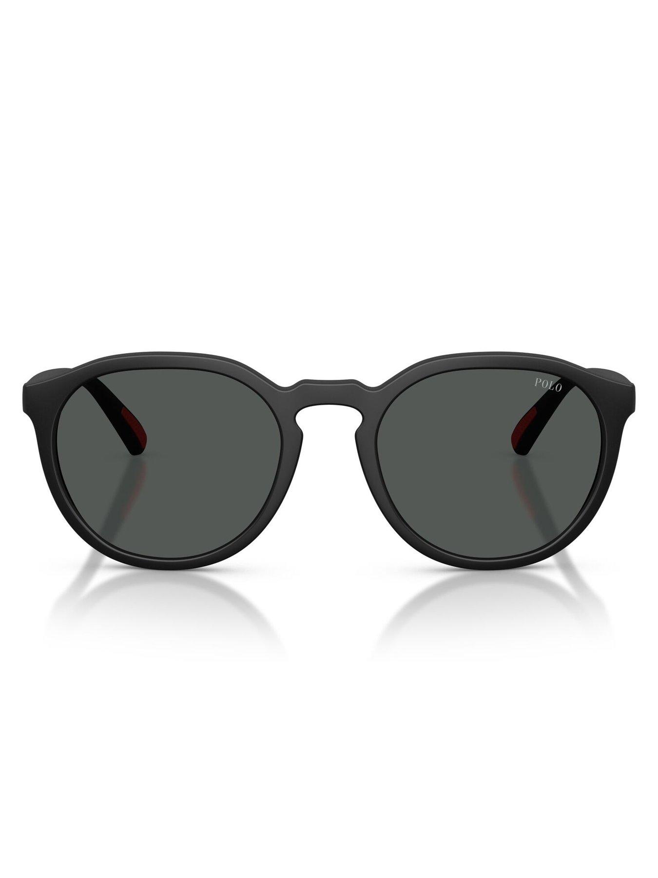 Image 4 of 5 of Polo Ralph Lauren 0Ph4232U Round Sunglasses - Black