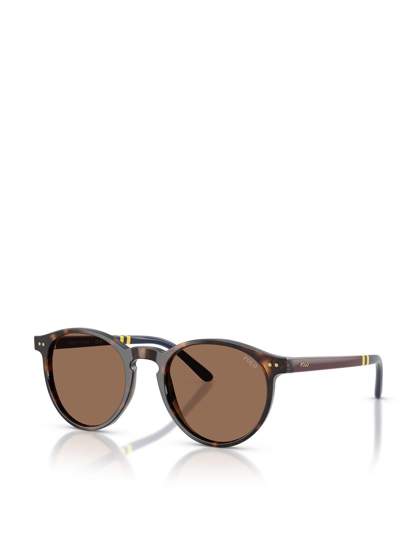 Image 1 of 5 of Polo Ralph Lauren 0Ph4236 Round Sunglasses - Brown