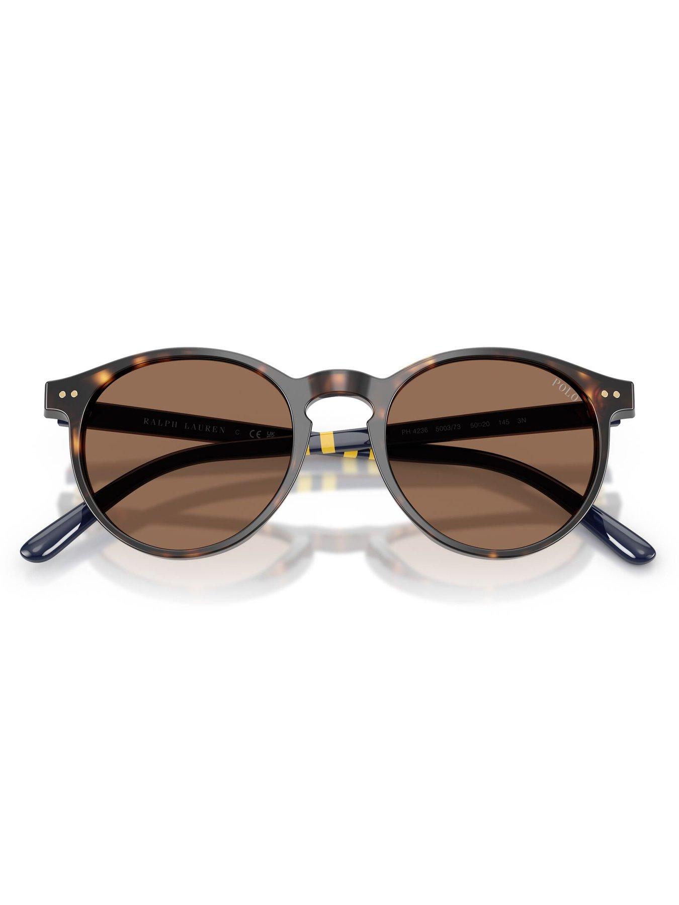 Image 5 of 5 of Polo Ralph Lauren 0Ph4236 Round Sunglasses - Brown