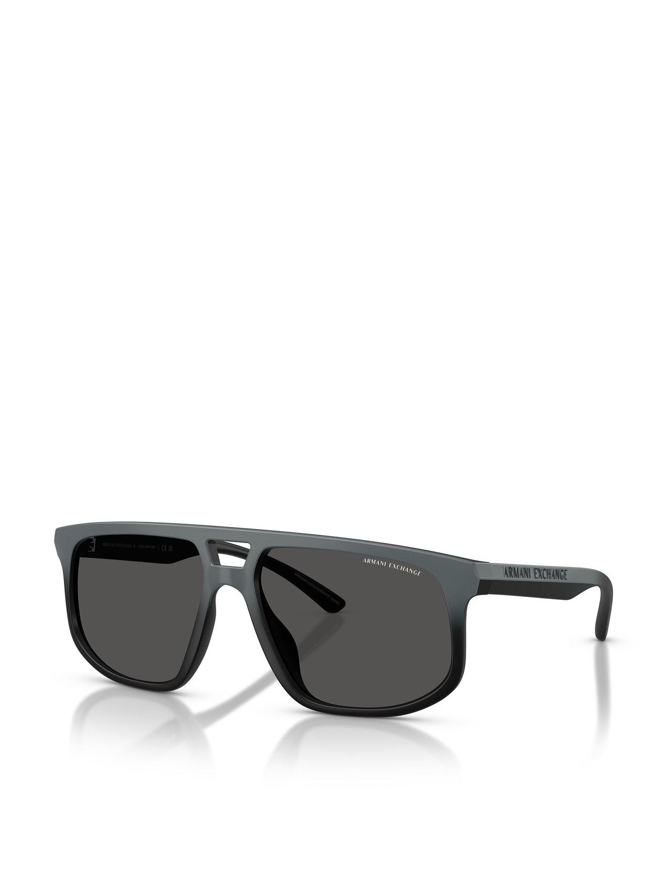 Armani Exchange 0Ax4161Su Pilot Sunglasses - Grey