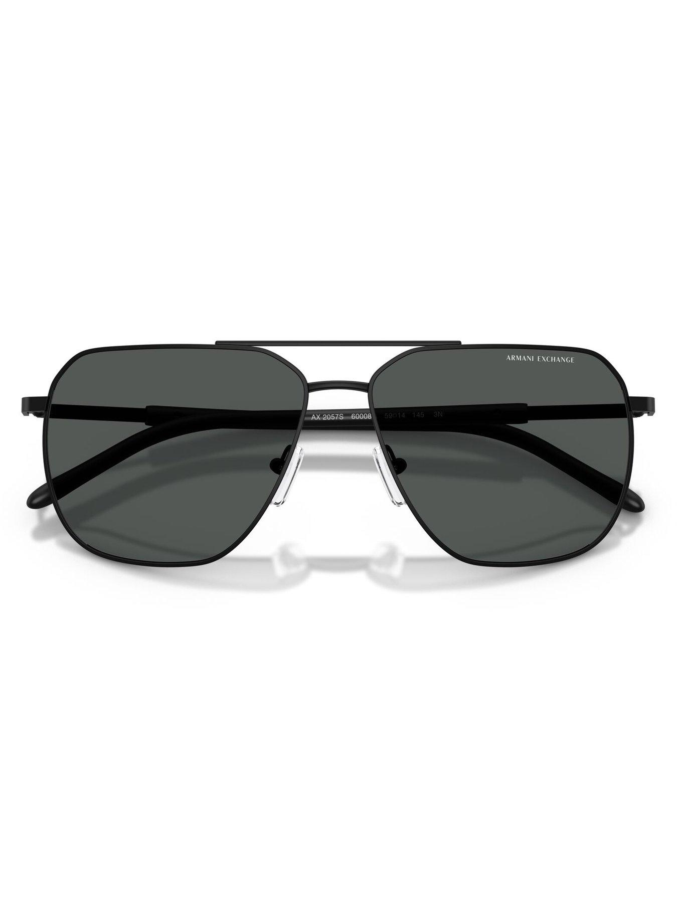 Image 5 of 5 of Armani Exchange 0Ax2057S Pilot Sunglasses - Black