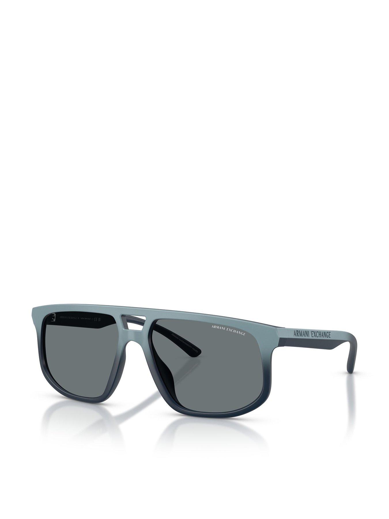 Image 1 of 5 of Armani Exchange 0Ax4161Su Pilot Sunglasses - Blue