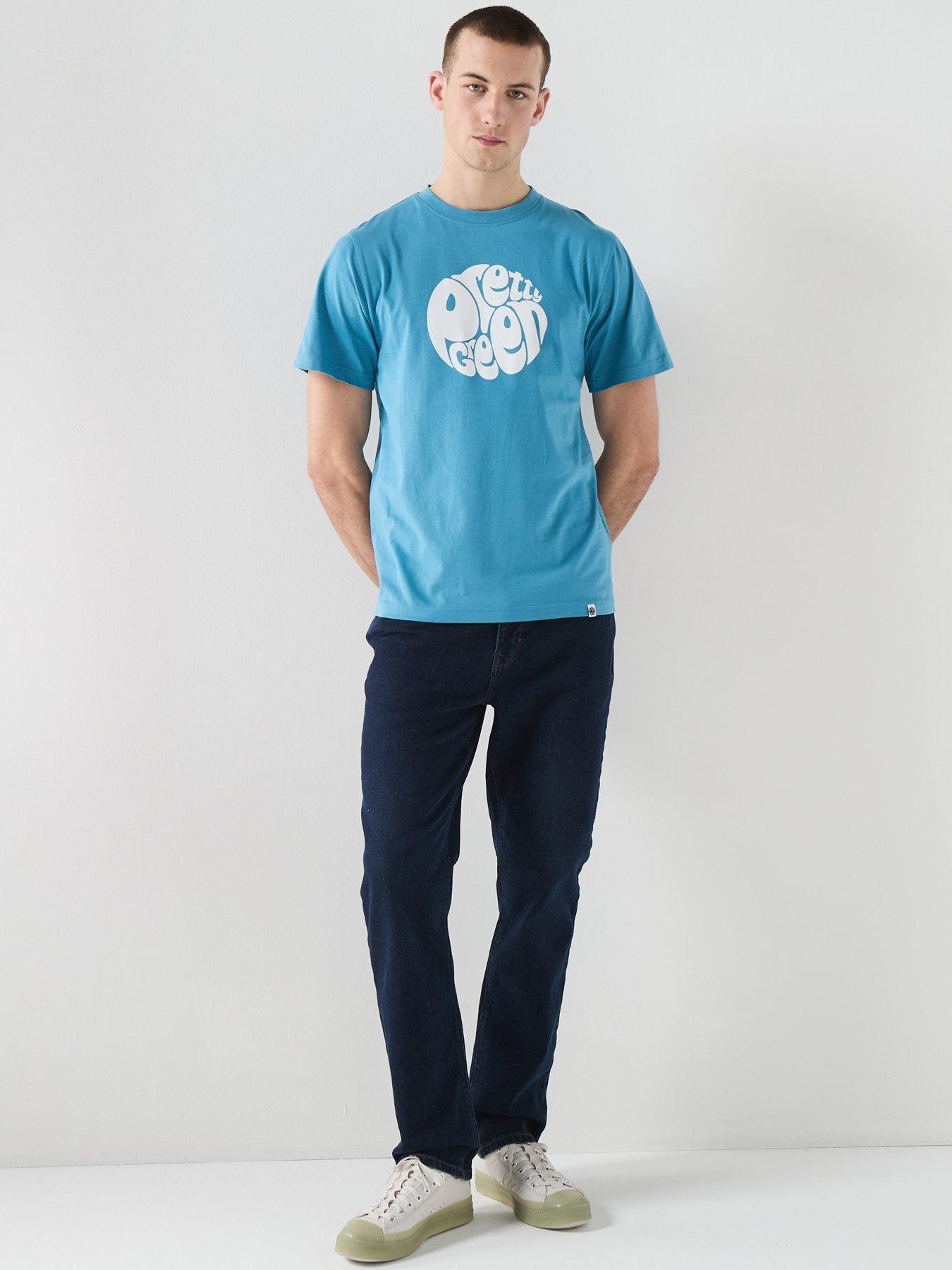 Image 3 of 6 of Pretty Green Gillespie Graphic T-shirt - Blue