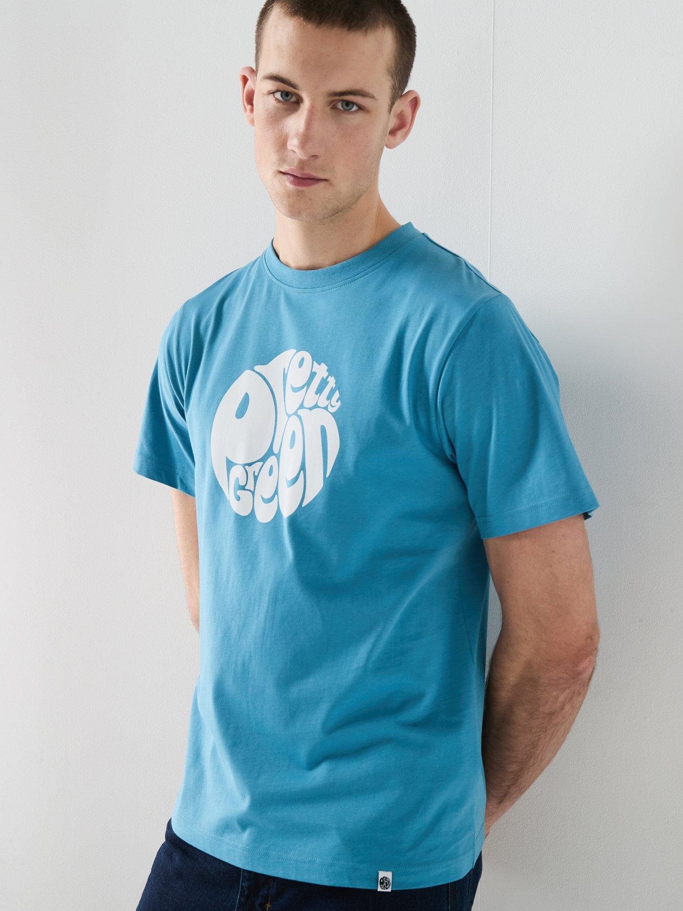 Image 5 of 6 of Pretty Green Gillespie Graphic T-shirt - Blue