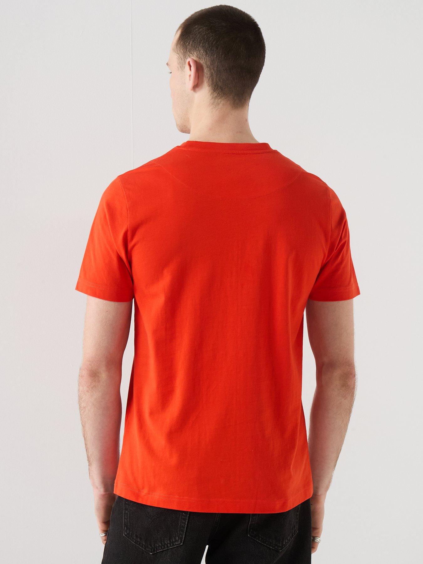 Image 2 of 6 of Pretty Green Sinclair T-shirt - Orange