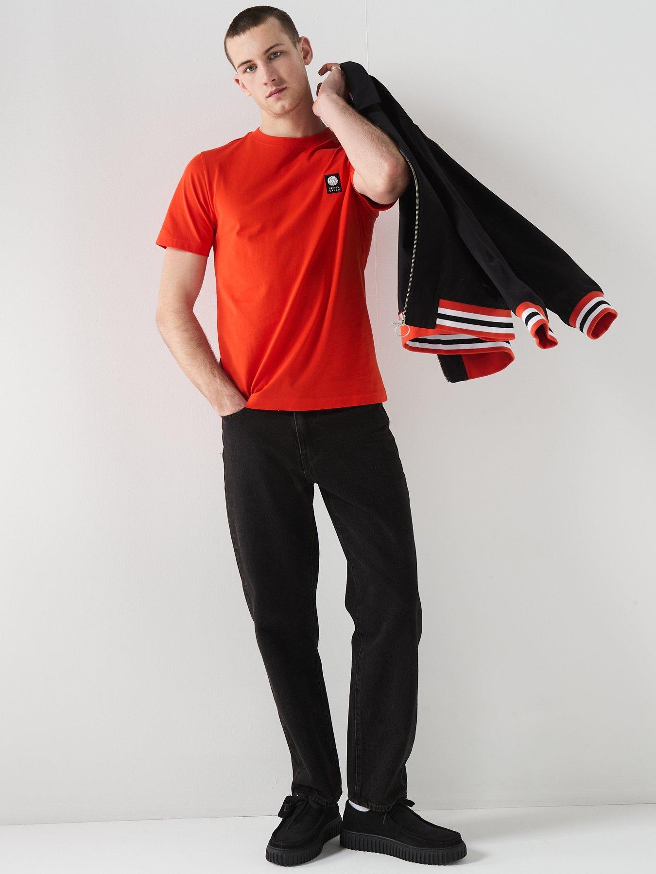 Image 5 of 6 of Pretty Green Sinclair T-shirt - Orange