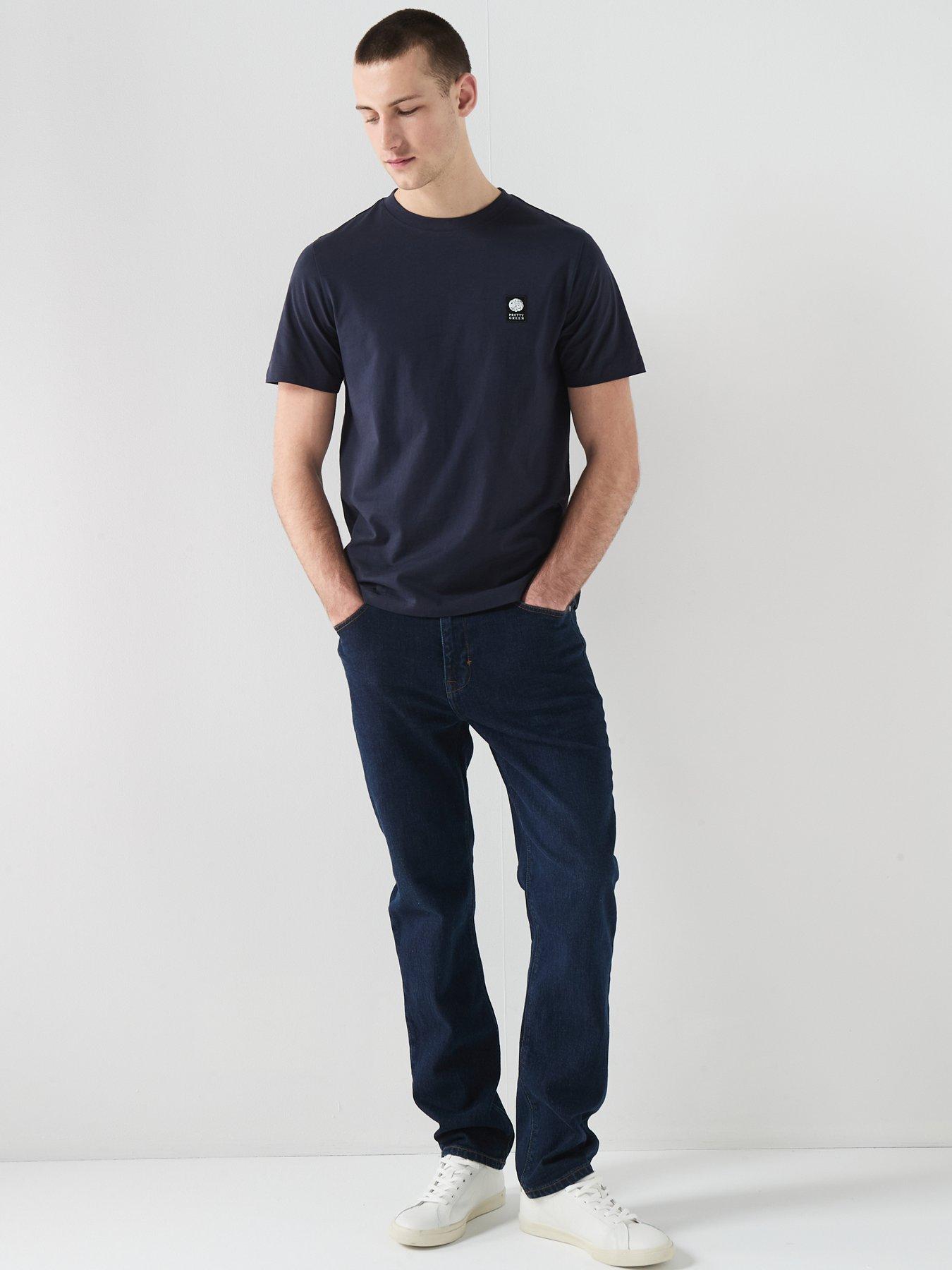 Image 3 of 6 of Pretty Green Sinclair T-shirt - Navy
