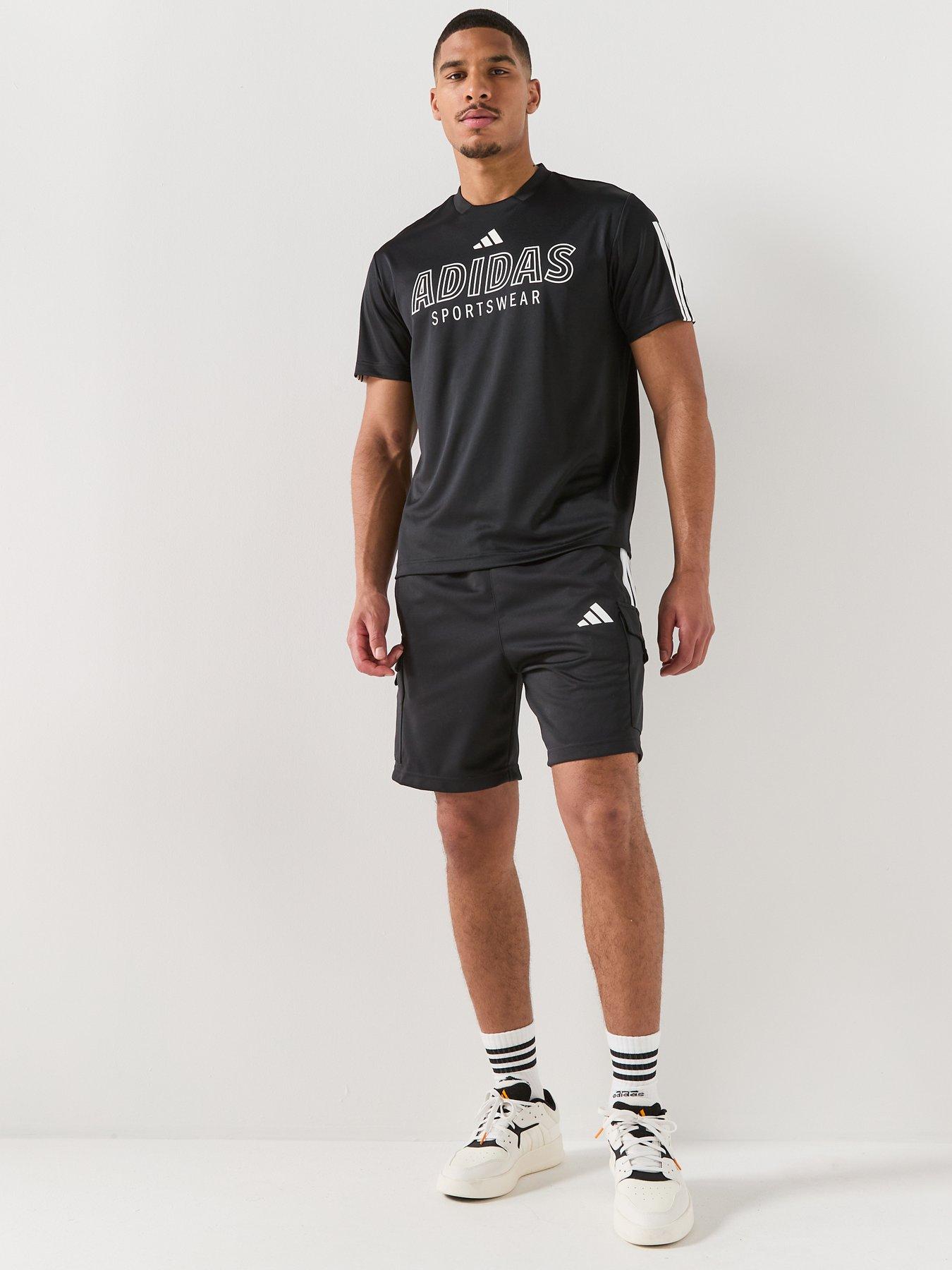 adidas Sportswear Men's House Of Tiro Wordmark T-Shirt - Black | Very