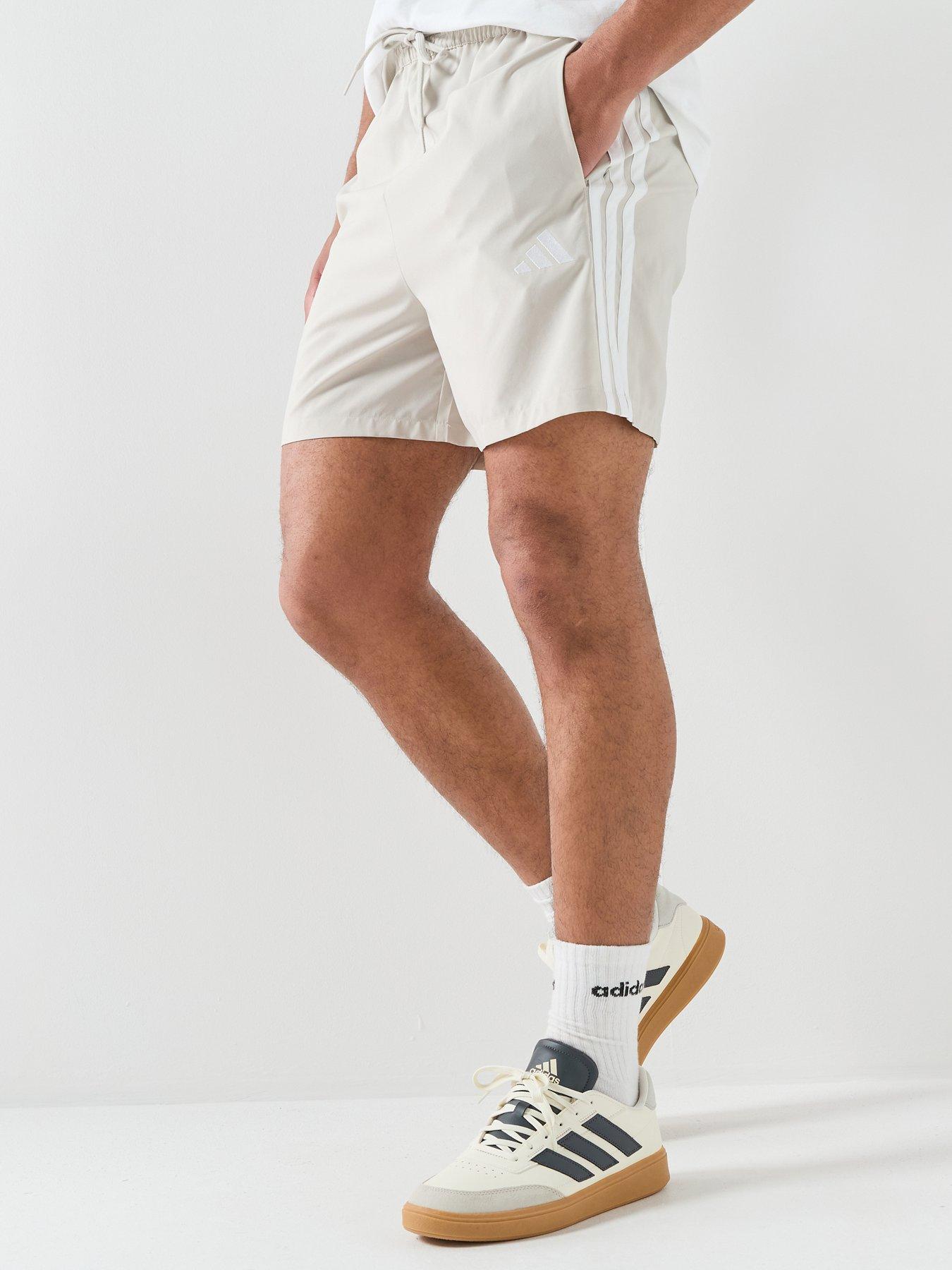 Adidas Sportswear Men'S Essentials Three Stripes Chelsea Shorts - Beige