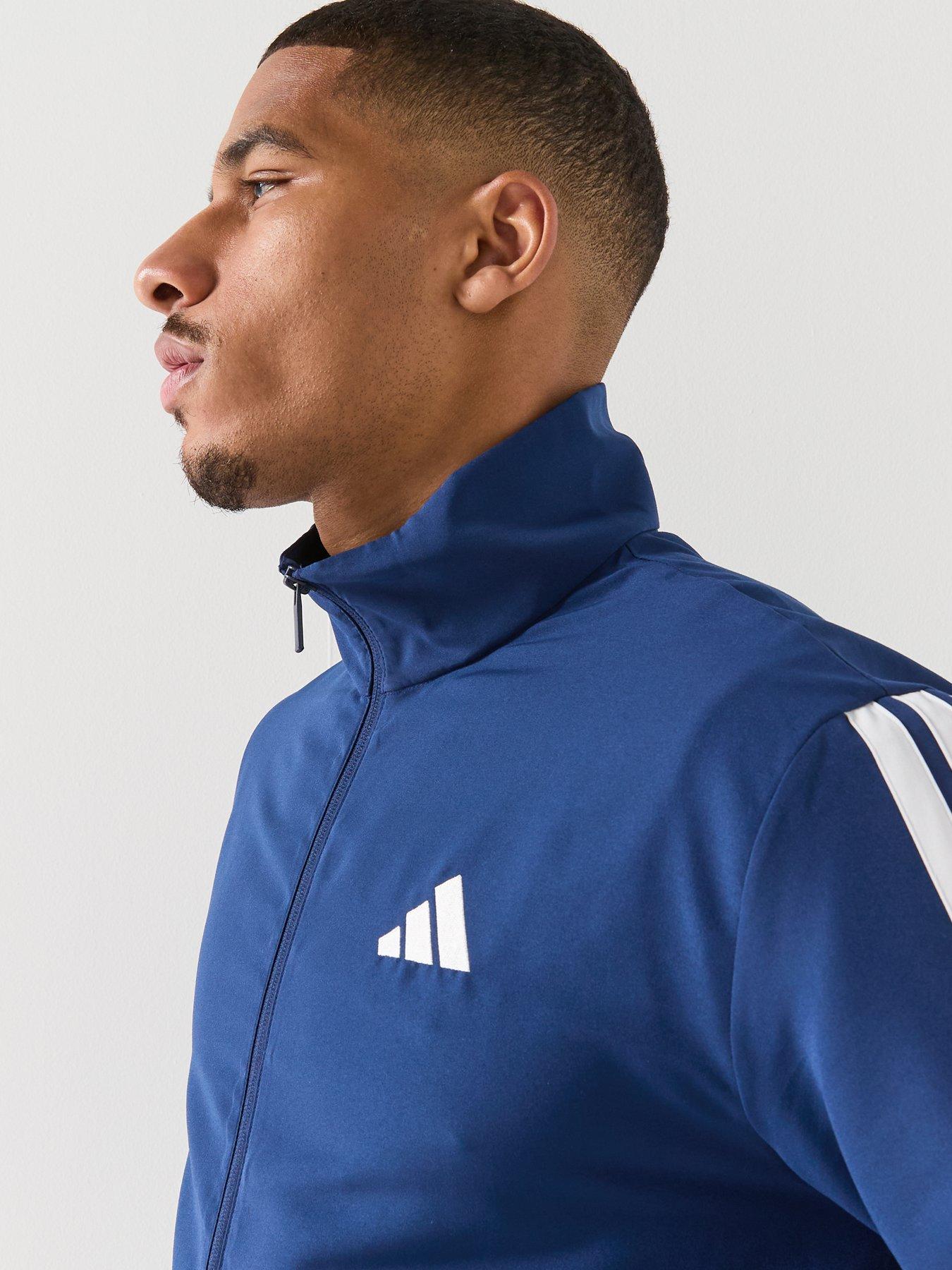 adidas Sportswear Men's 3 Stripes Tracksuits - Blue | Very
