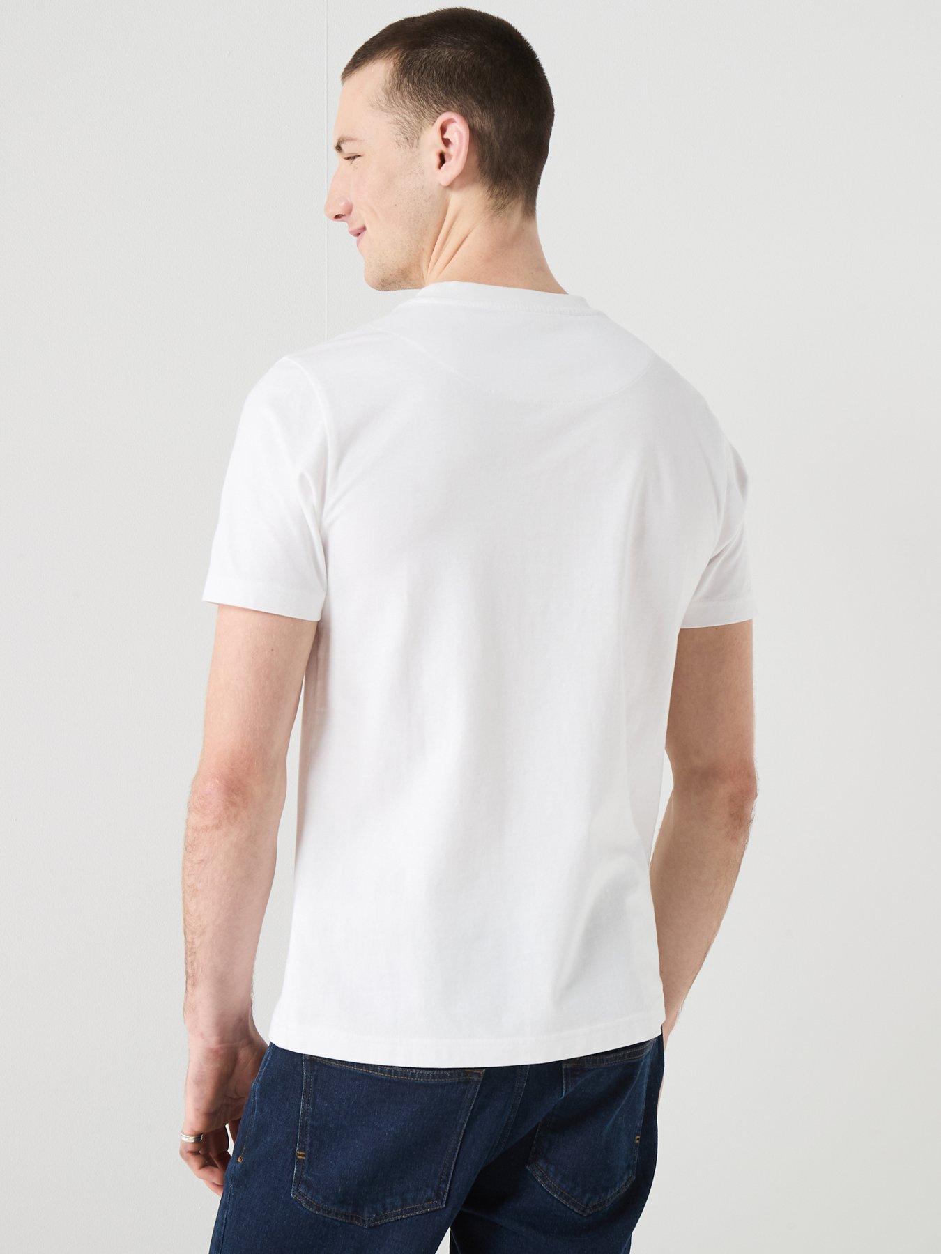 Image 2 of 5 of Pretty Green Sinclair Crew Neck T-Shirt - White