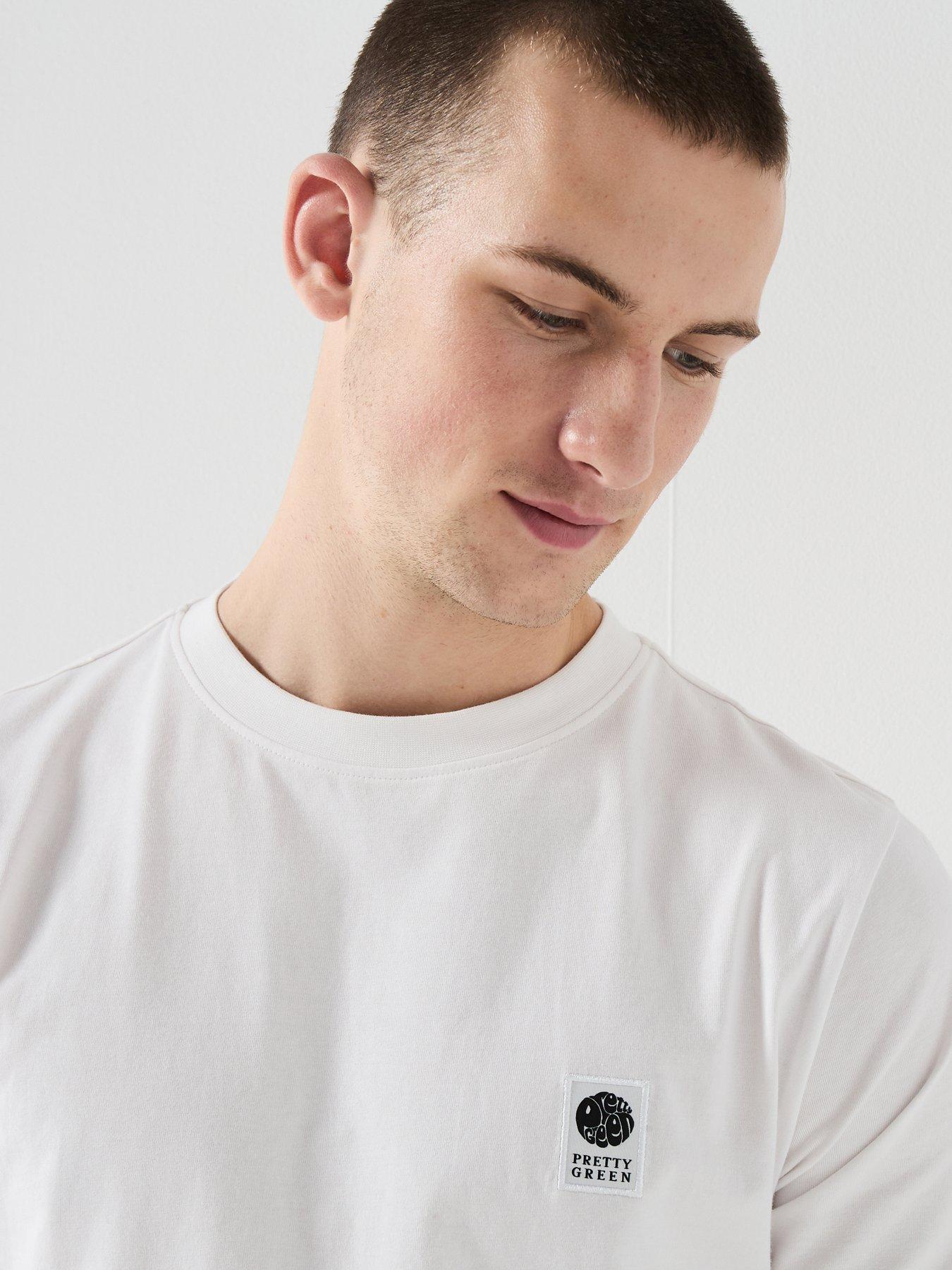 Image 4 of 5 of Pretty Green Sinclair Crew Neck T-Shirt - White