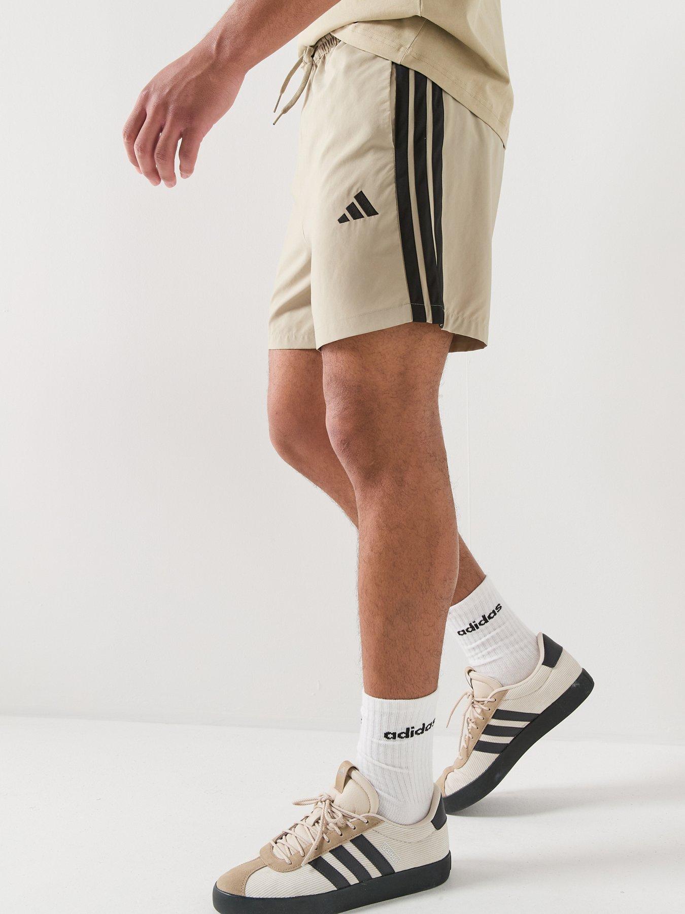 Adidas Sportswear Men'S Essentials Three Stripes Chelsea Shorts - Brown
