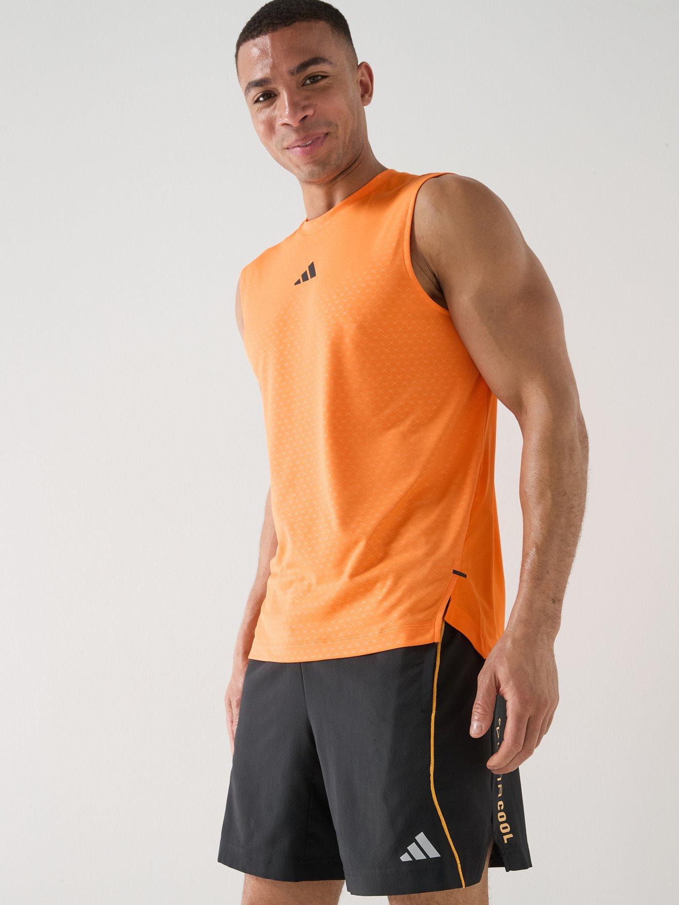adidas Mens Training Power Tank, Puor, Size L, Men