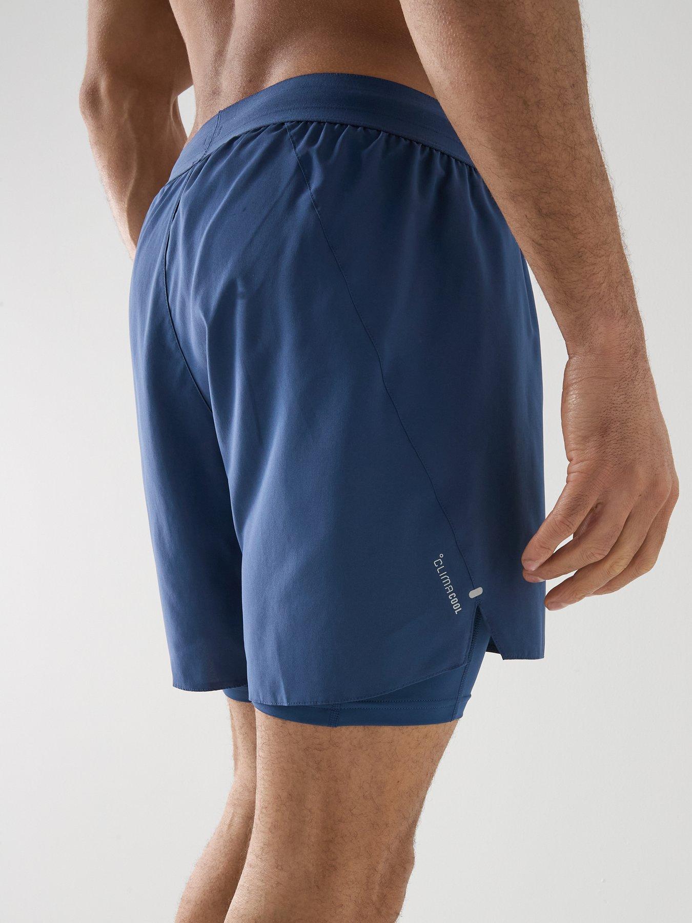 Image 5 of 6 of adidas Mens Running Adi365 Essentials 7 Inch Shorts - Indigo