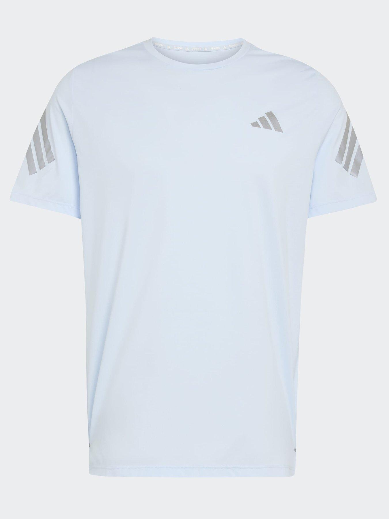 Image 7 of 7 of adidas Mens Running Adi365 Iconic Stripes T-Shirt - Blue