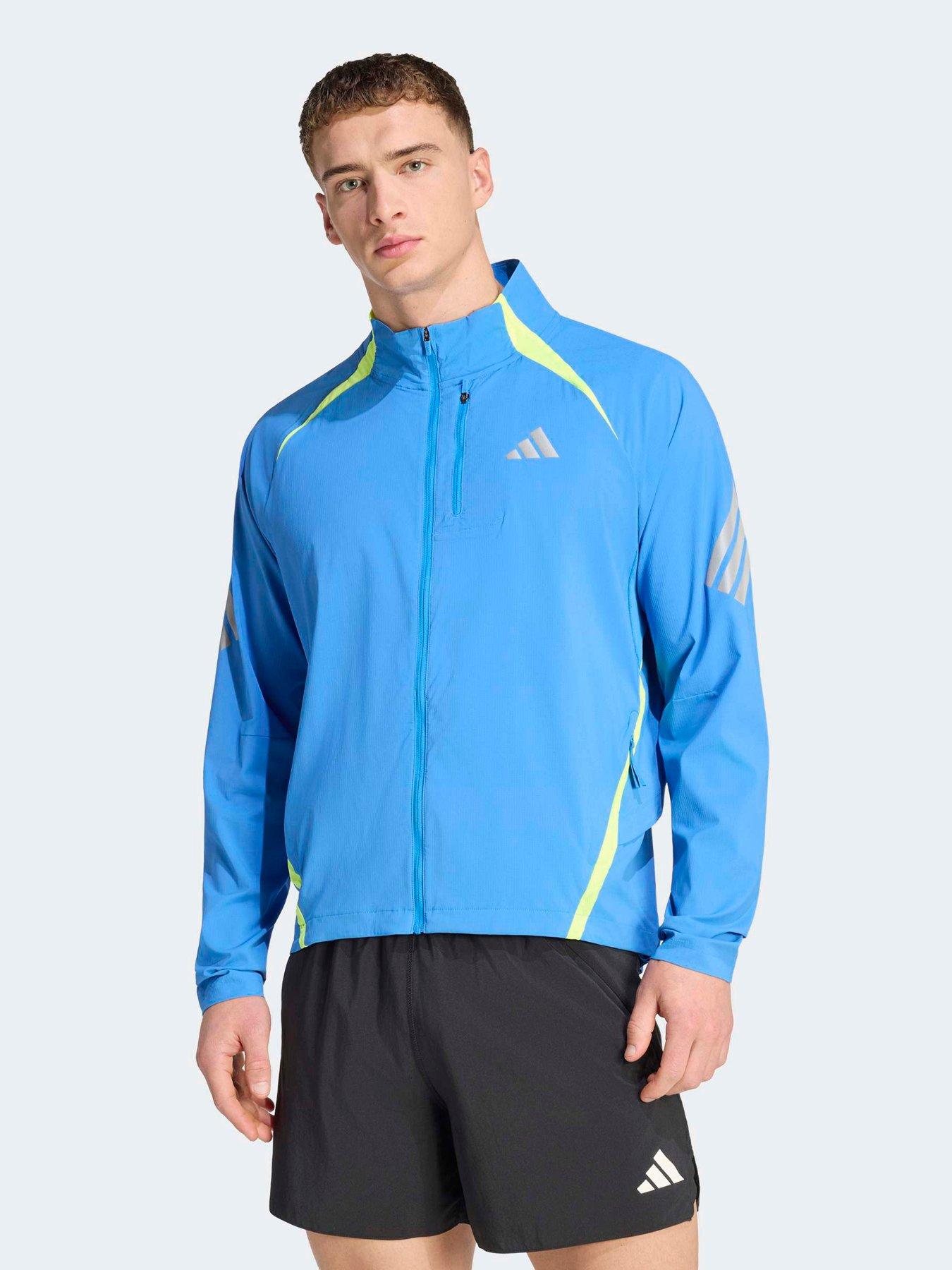 adidas Mens Running Adi365 Iconic Stripes Jacket, Rayblu, Size Xl, Men