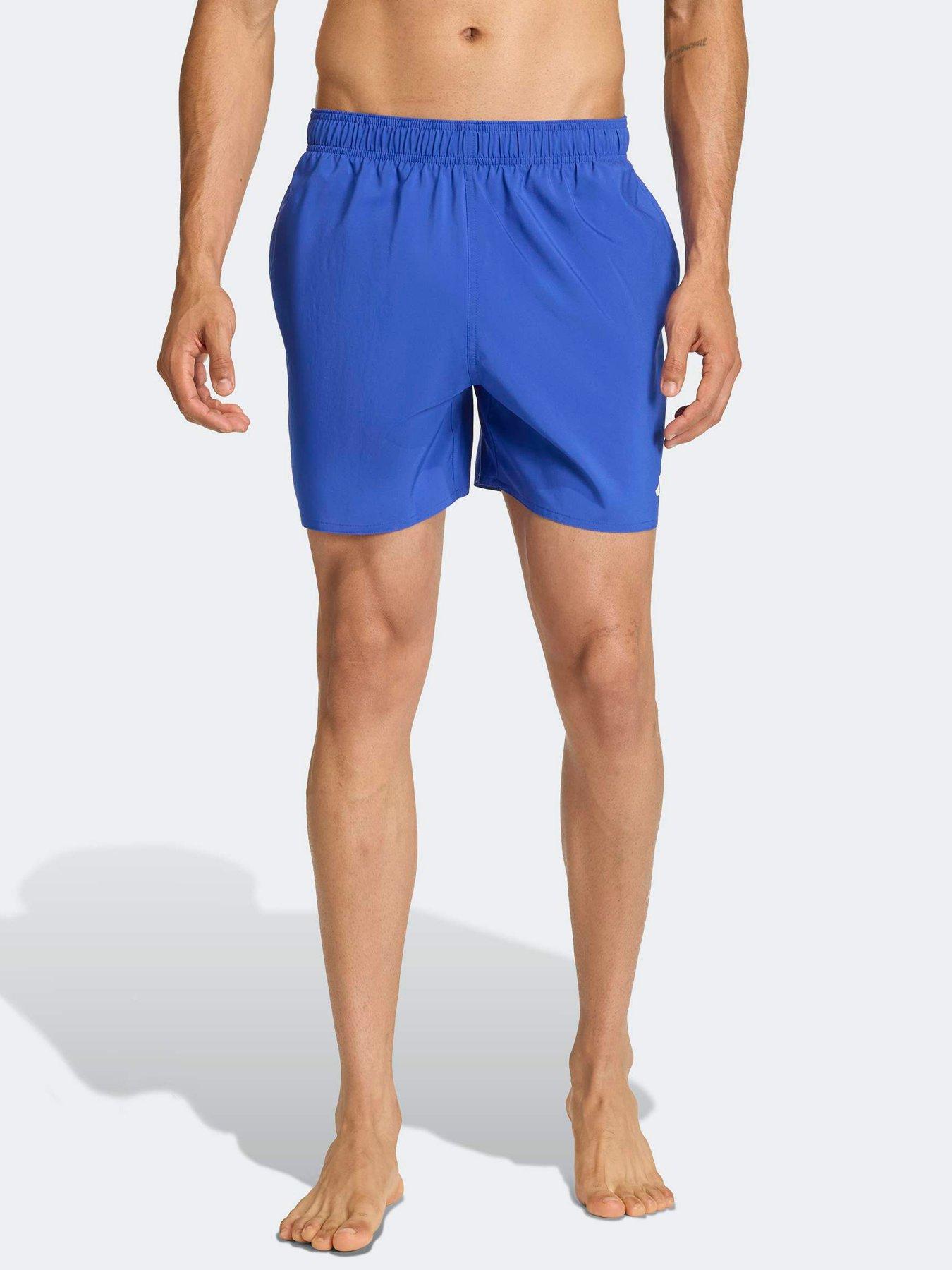 adidas Mens Swim Essentials 5 Inch Short, Navy, Size M, Men
