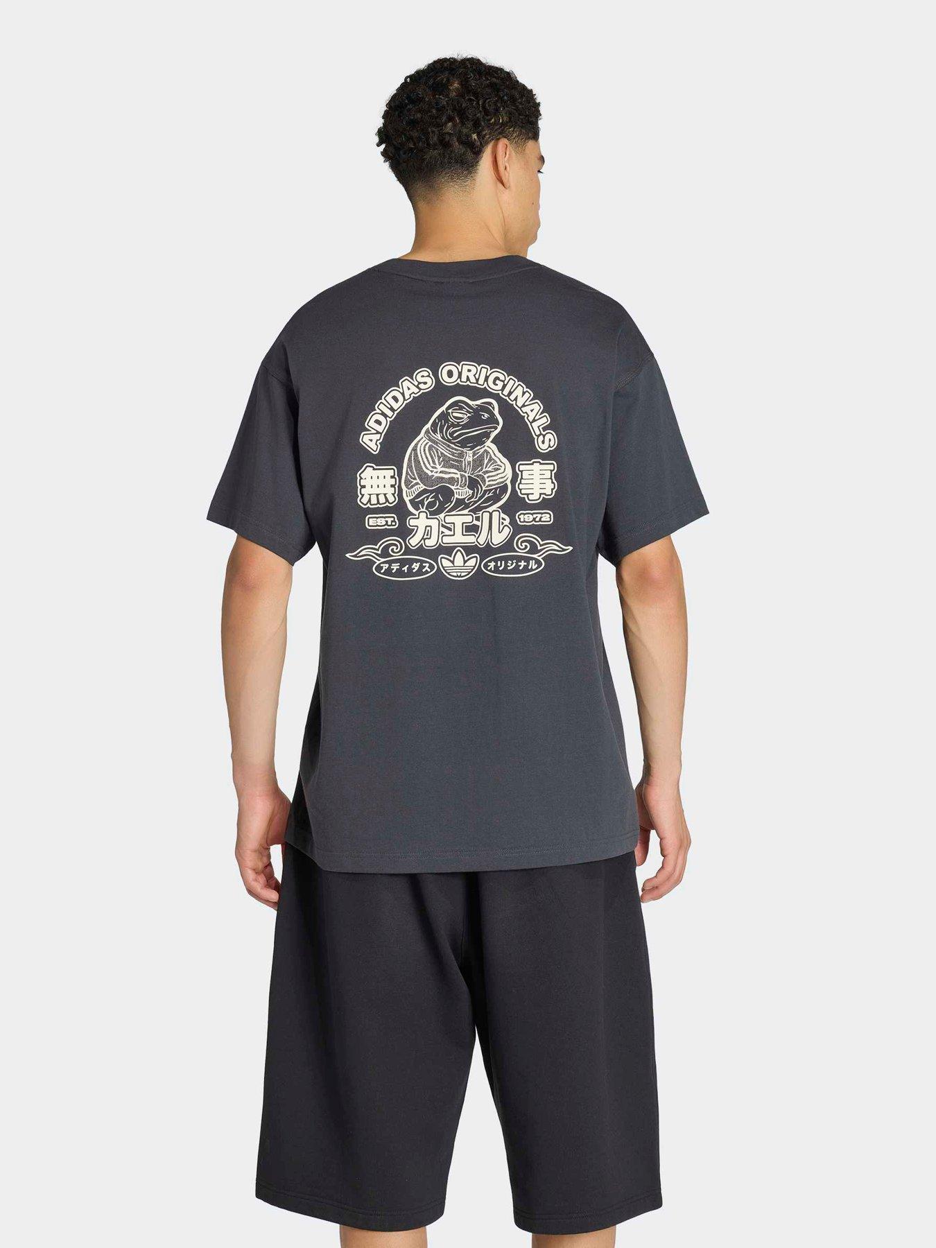 Image 2 of 6 of adidas Originals Mens Frog Graphic T-Shirt - Carbon