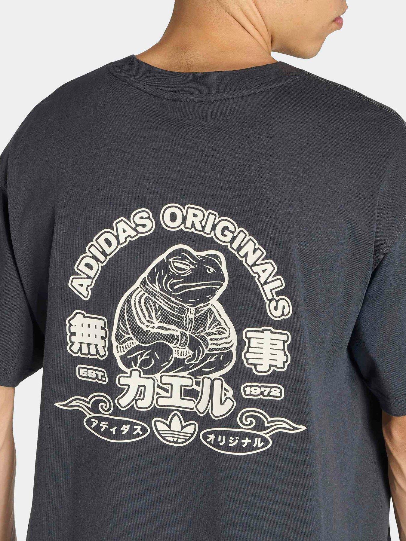 Image 5 of 6 of adidas Originals Mens Frog Graphic T-Shirt - Carbon