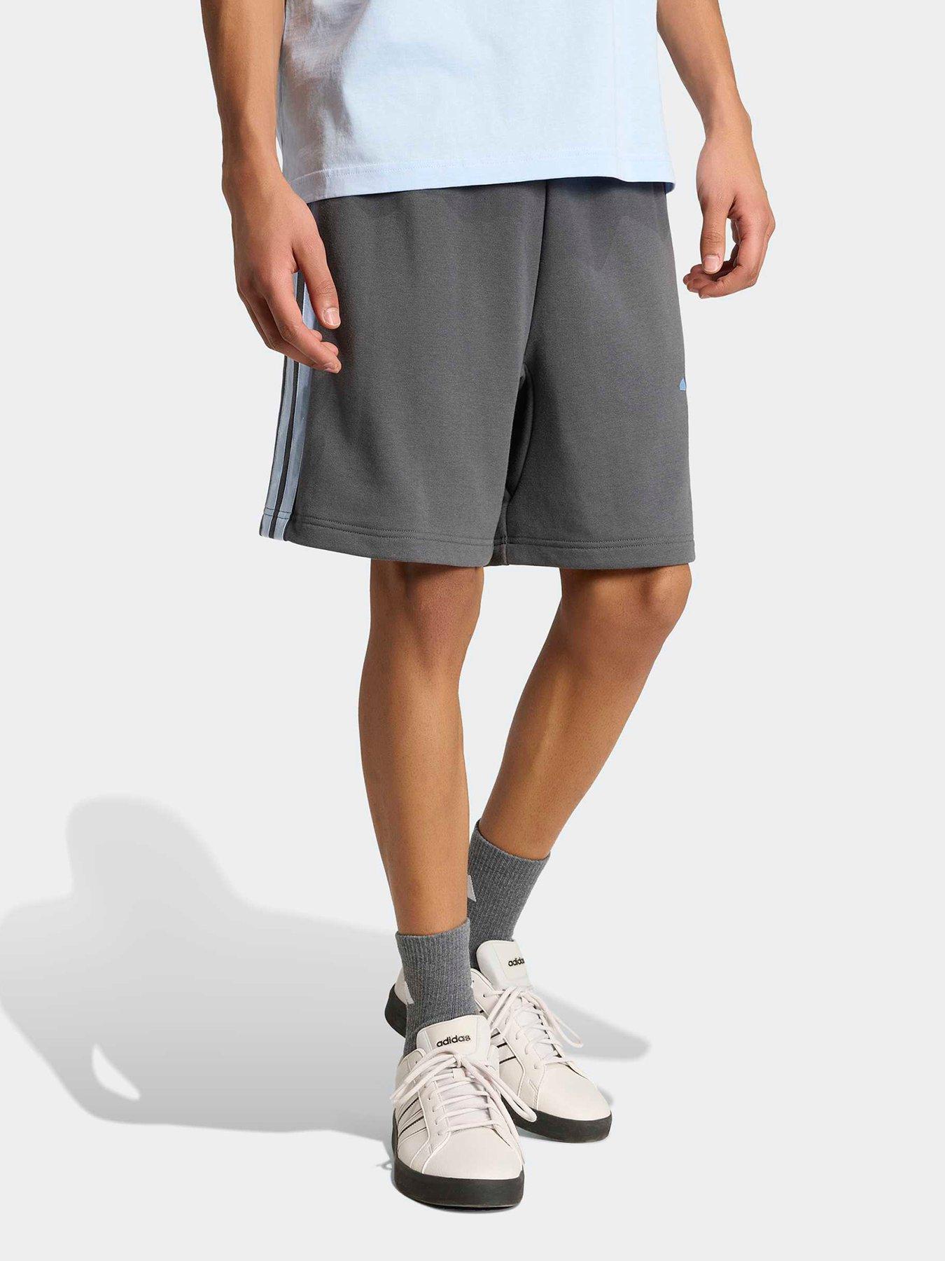 adidas Sportswear Men's 3 Stripe Shorts, Gresix/Globlu, Size M, Men