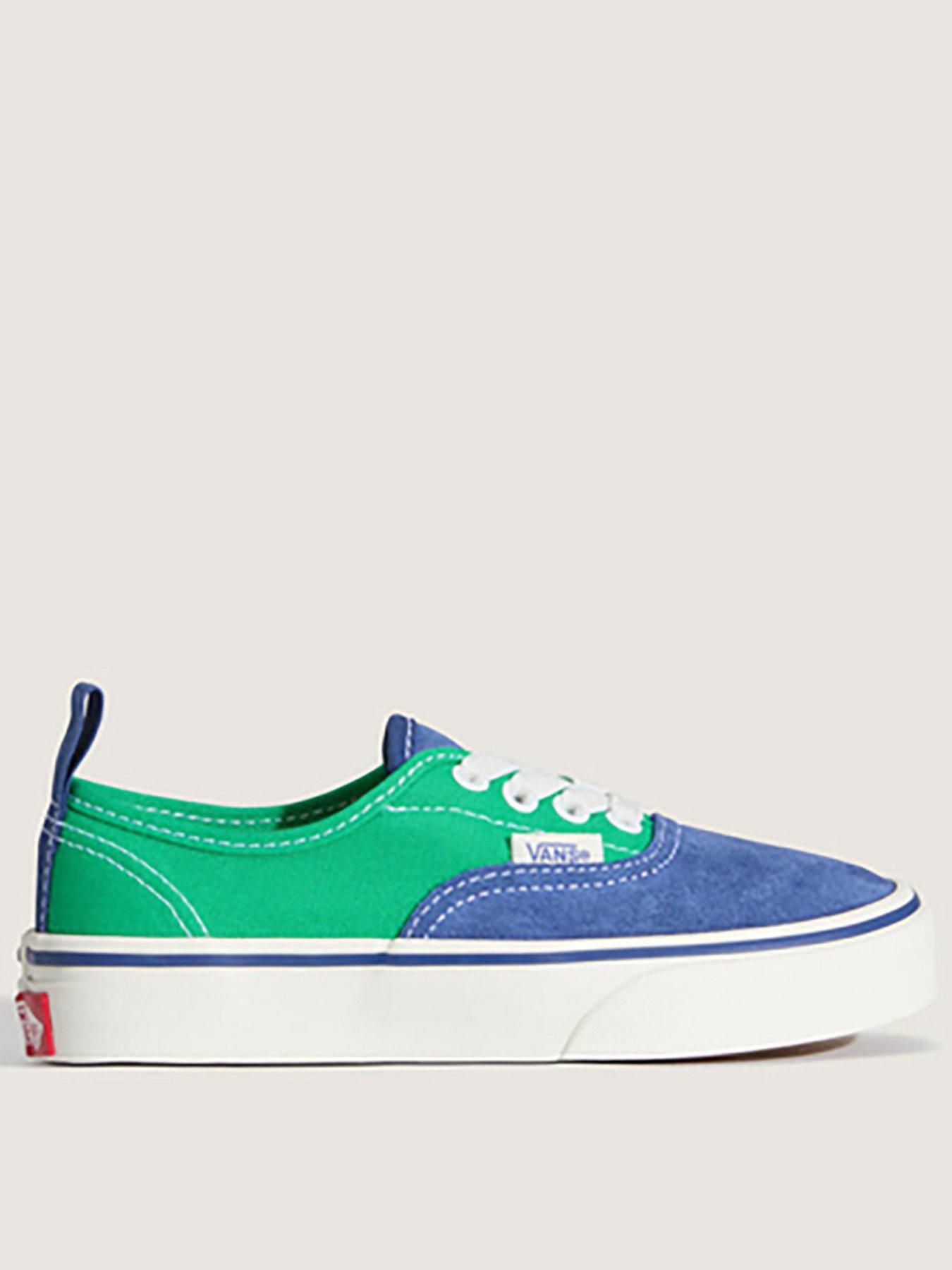 Vans Kids Unisex Authentic Elastic Lace Trainer - Navy