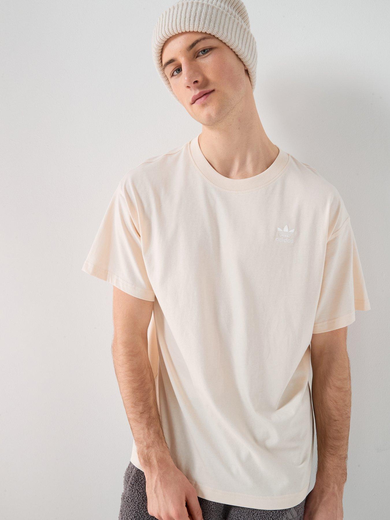 adidas Originals: Men's Trefoil Essentials Oversized T-Shirt - White
