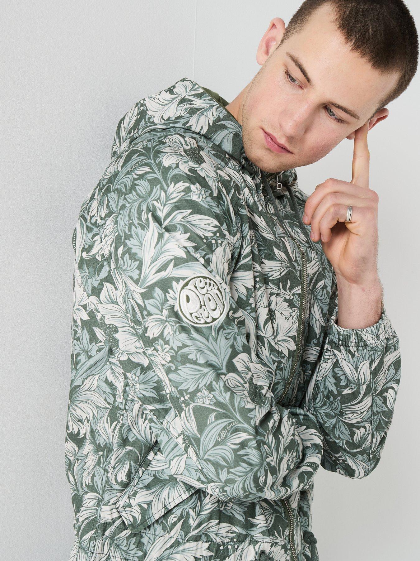 Image 4 of 6 of Pretty Green Bostall Printed Jacket - Green