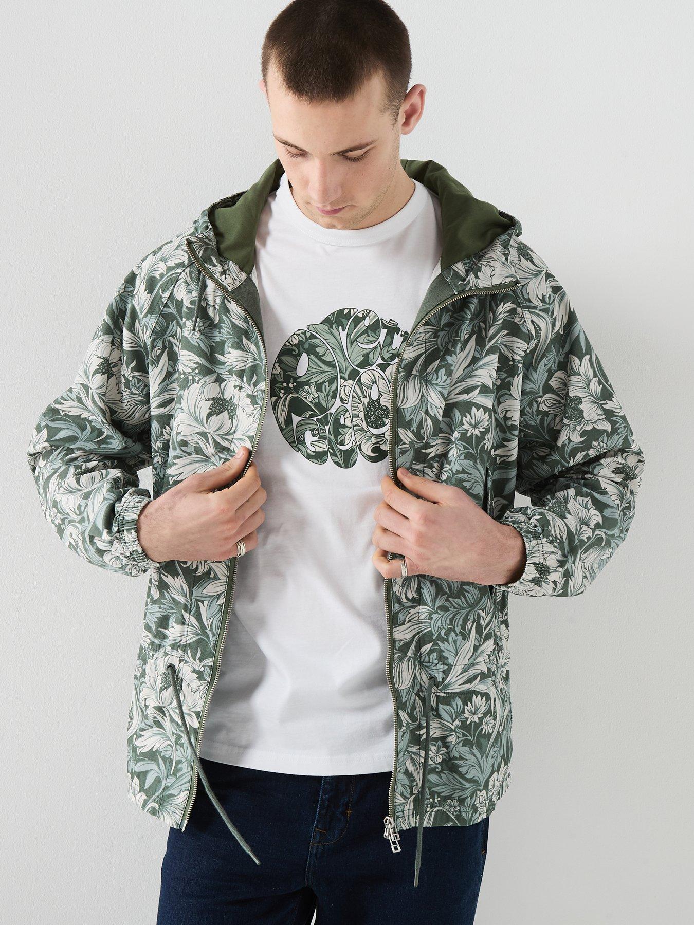 Image 5 of 6 of Pretty Green Bostall Printed Jacket - Green