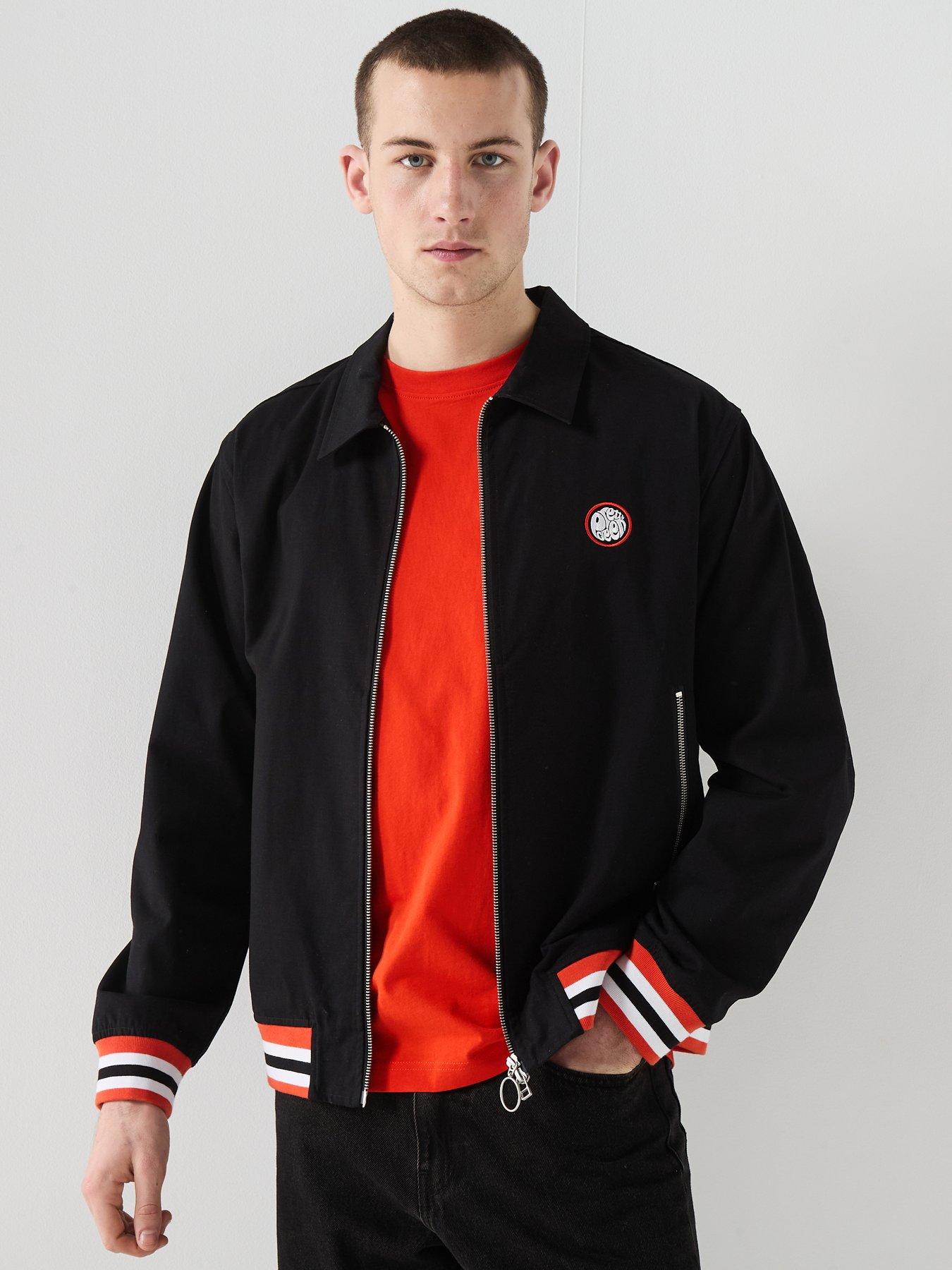 Pretty Green Stratosphere Zip Bomber Jacket - Black