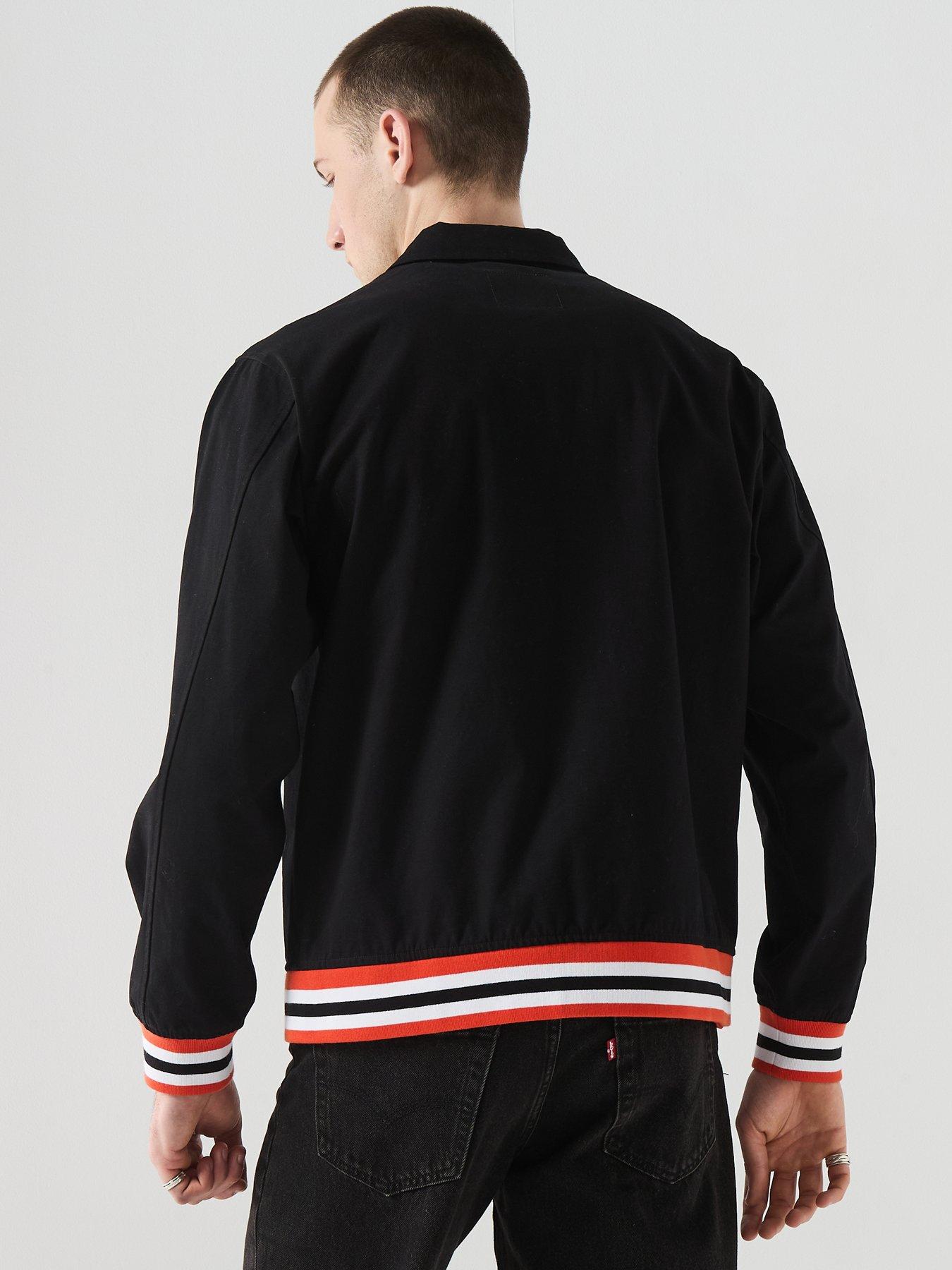 Image 2 of 6 of Pretty Green Stratosphere Zip Bomber Jacket - Black