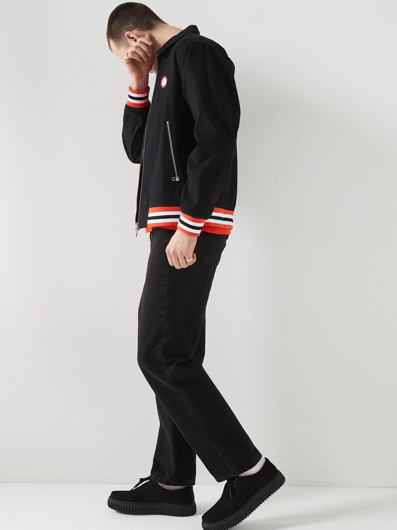 Image 6 of 6 of Pretty Green Stratosphere Zip Bomber Jacket - Black