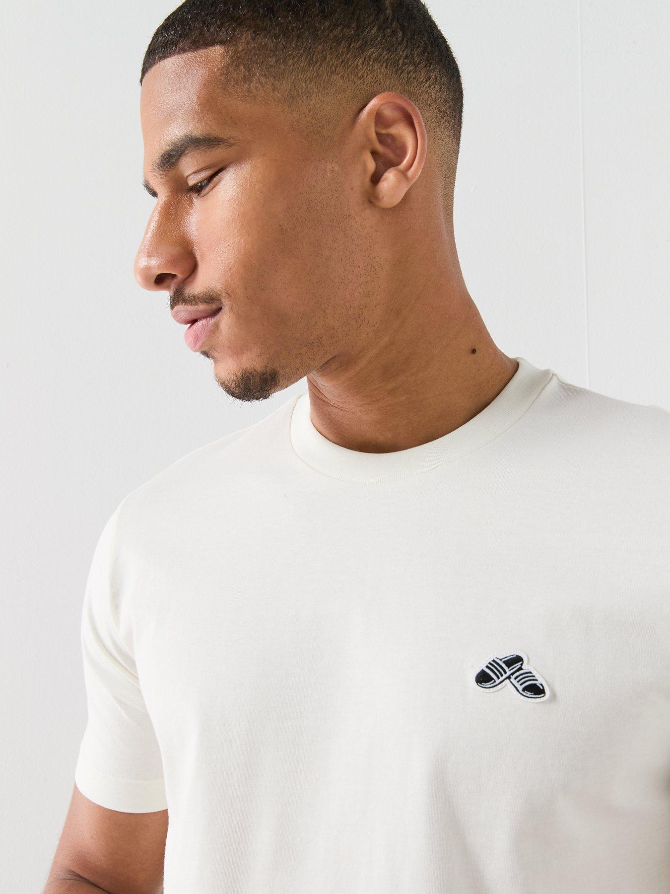 Image 5 of 6 of adidas Sportswear Men's Summer Slides Sport Graphic T-Shirt - Off White