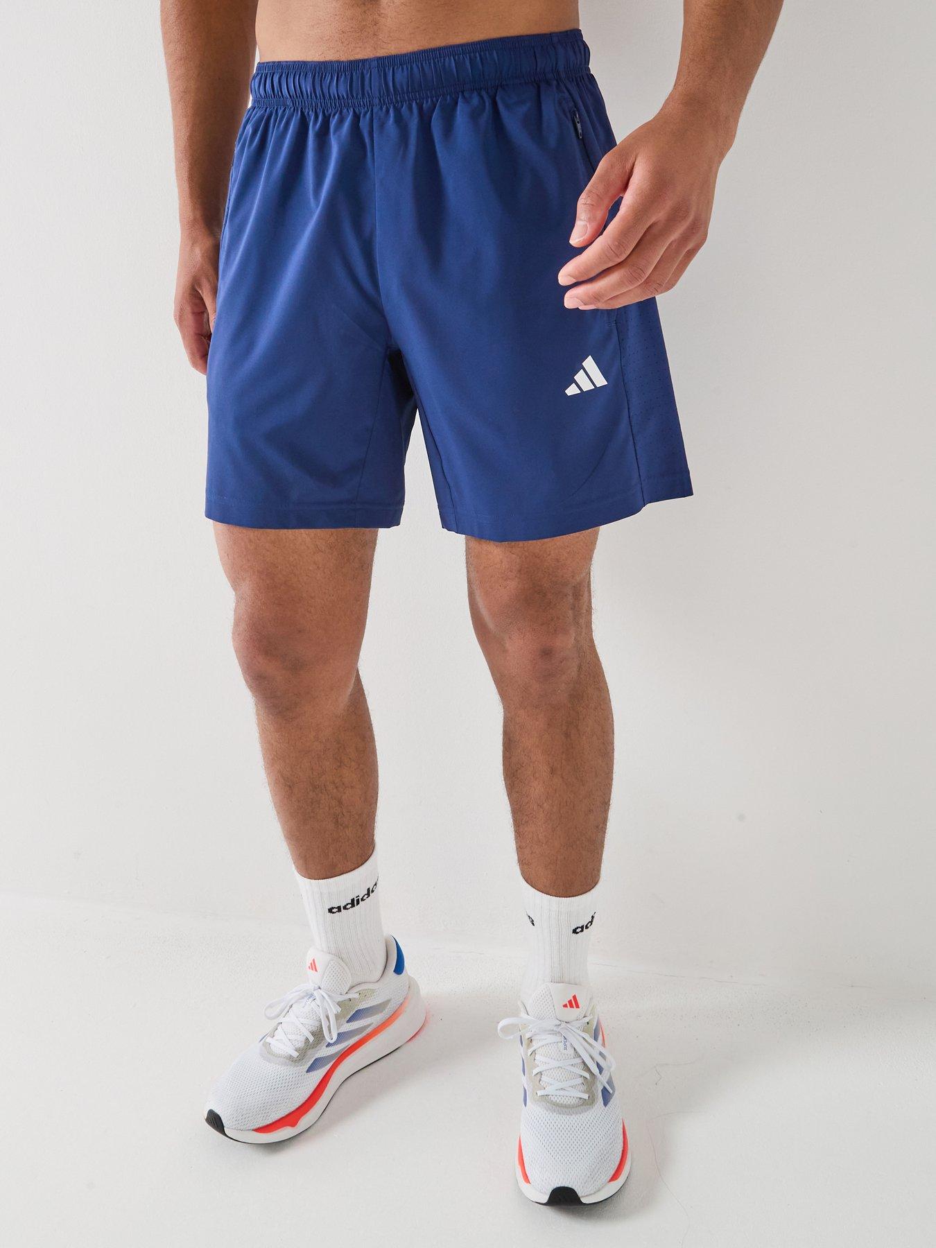 Adidas Mens Training Workout Essentials Woven Shorts - Blue