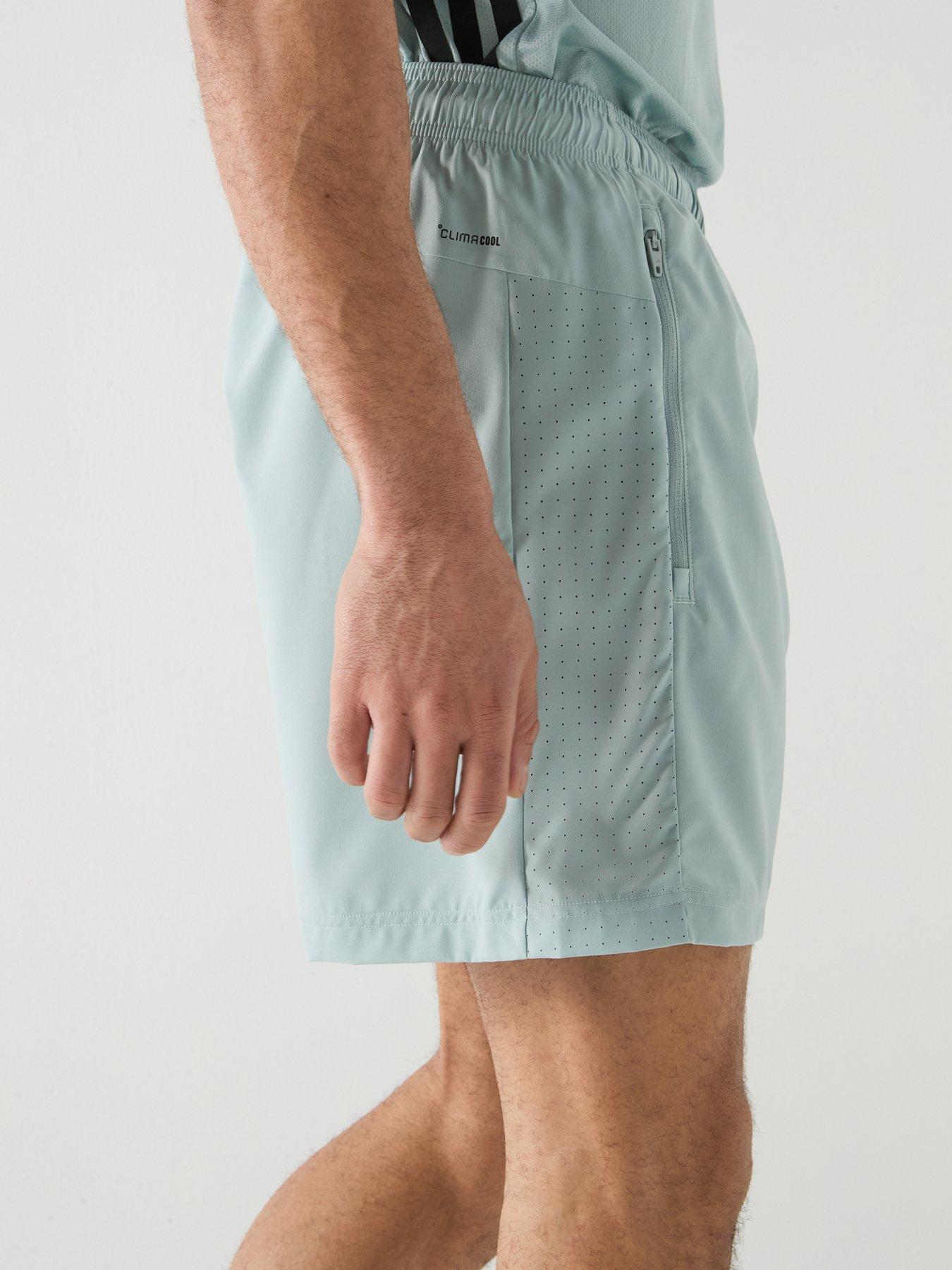 Image 4 of 6 of adidas Mens Training Workout Essentials Woven Shorts - Green